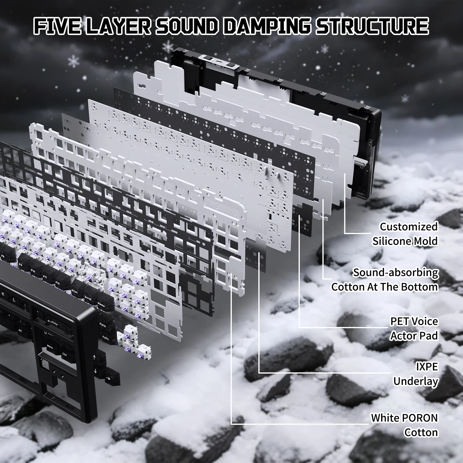 ATTACK SHARK X87 ULTRA Wireless Mechanical Keyboard With 8K Wireless Receiver