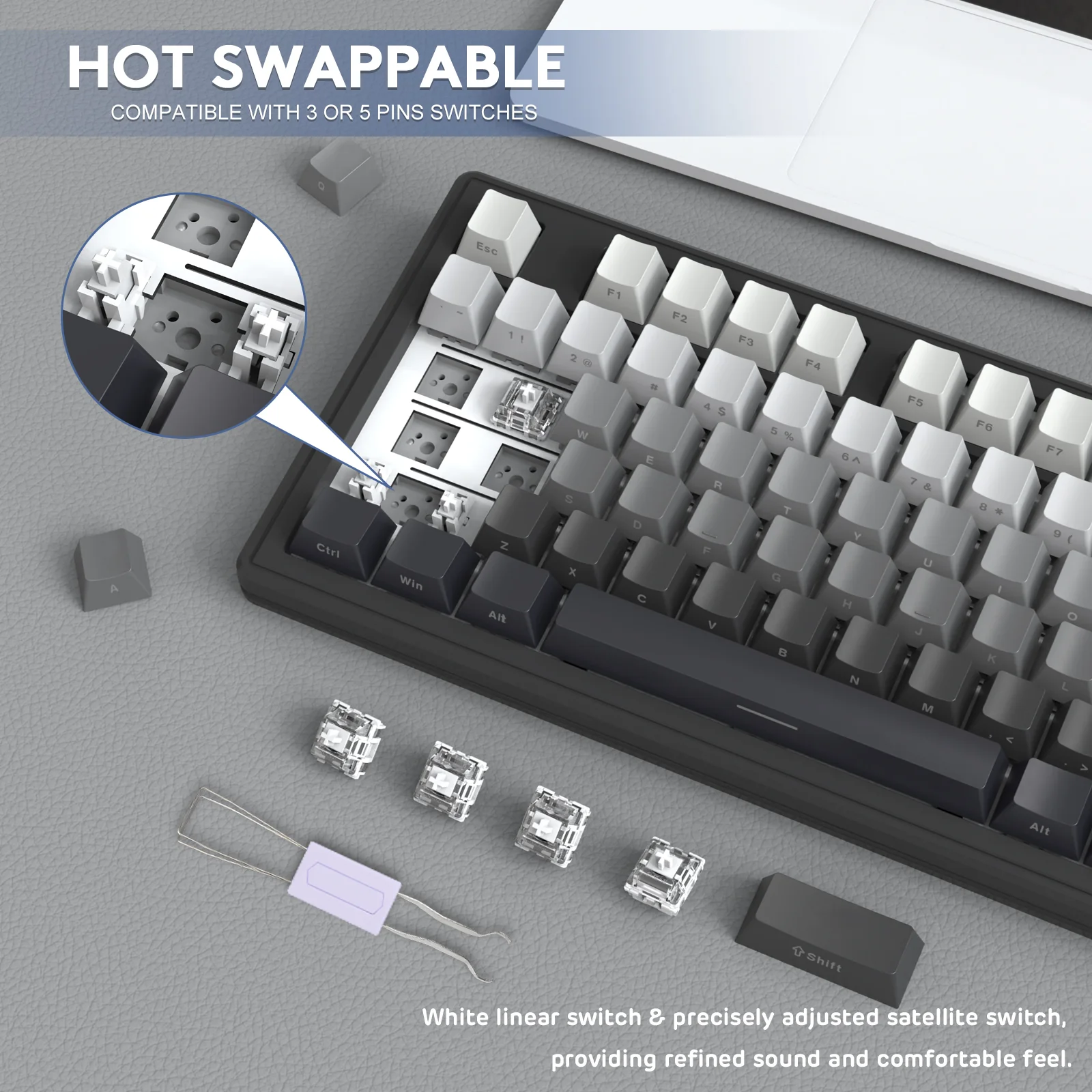 ATTACK SHARK M87 Wireless Mechanical Keyboard