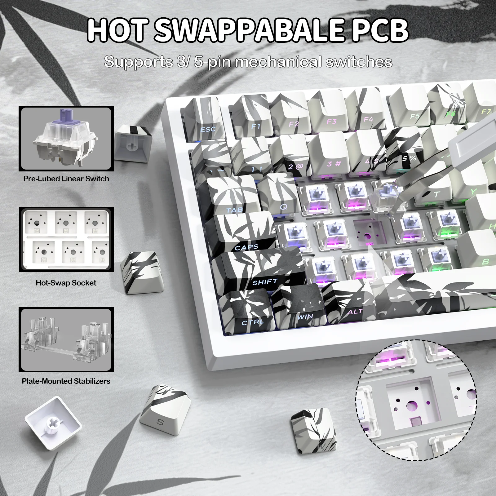 ATTACK SHARK X820Ultra Tri-mode Gasket Mechanical Keyboard
