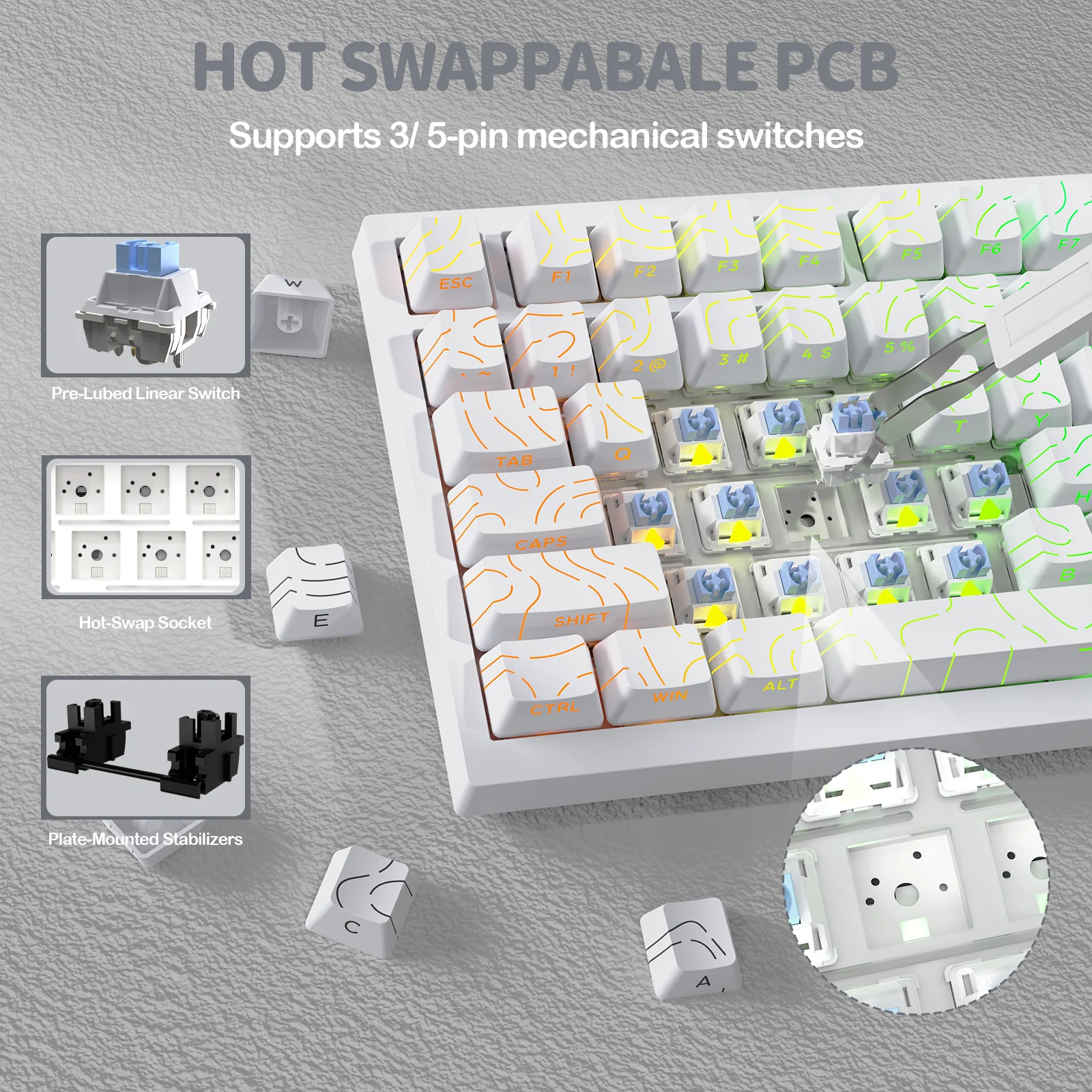 ATTACK SHARK X820Ultra Tri-mode Gasket Mechanical Keyboard