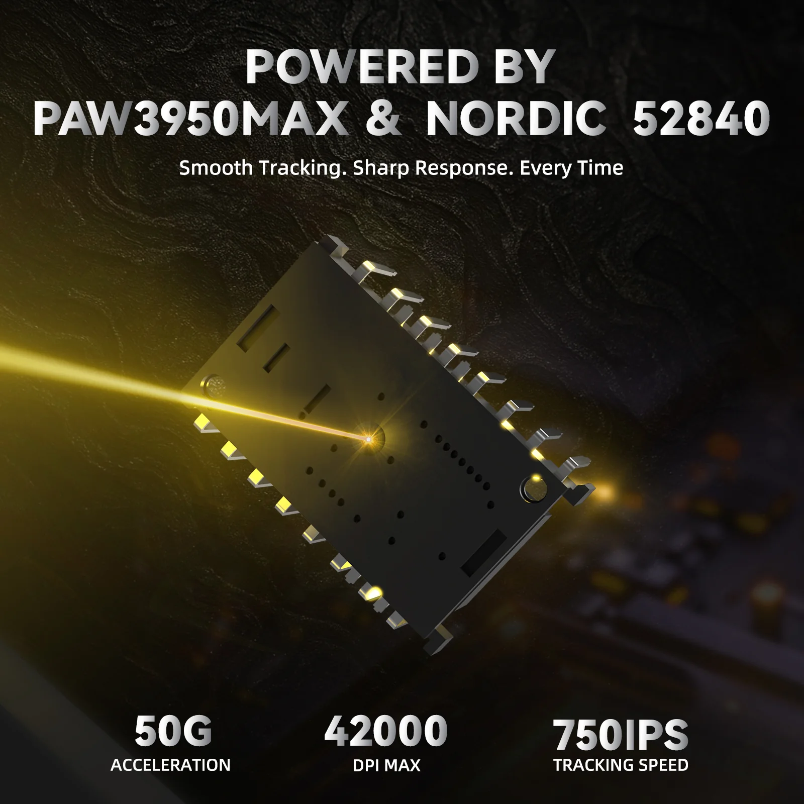 ATTACK SHARK R11 ULTRA Carbon Fiber Wireless 8K PAW3950MAX Gaming Mouse with C06 Ultra LED Cable