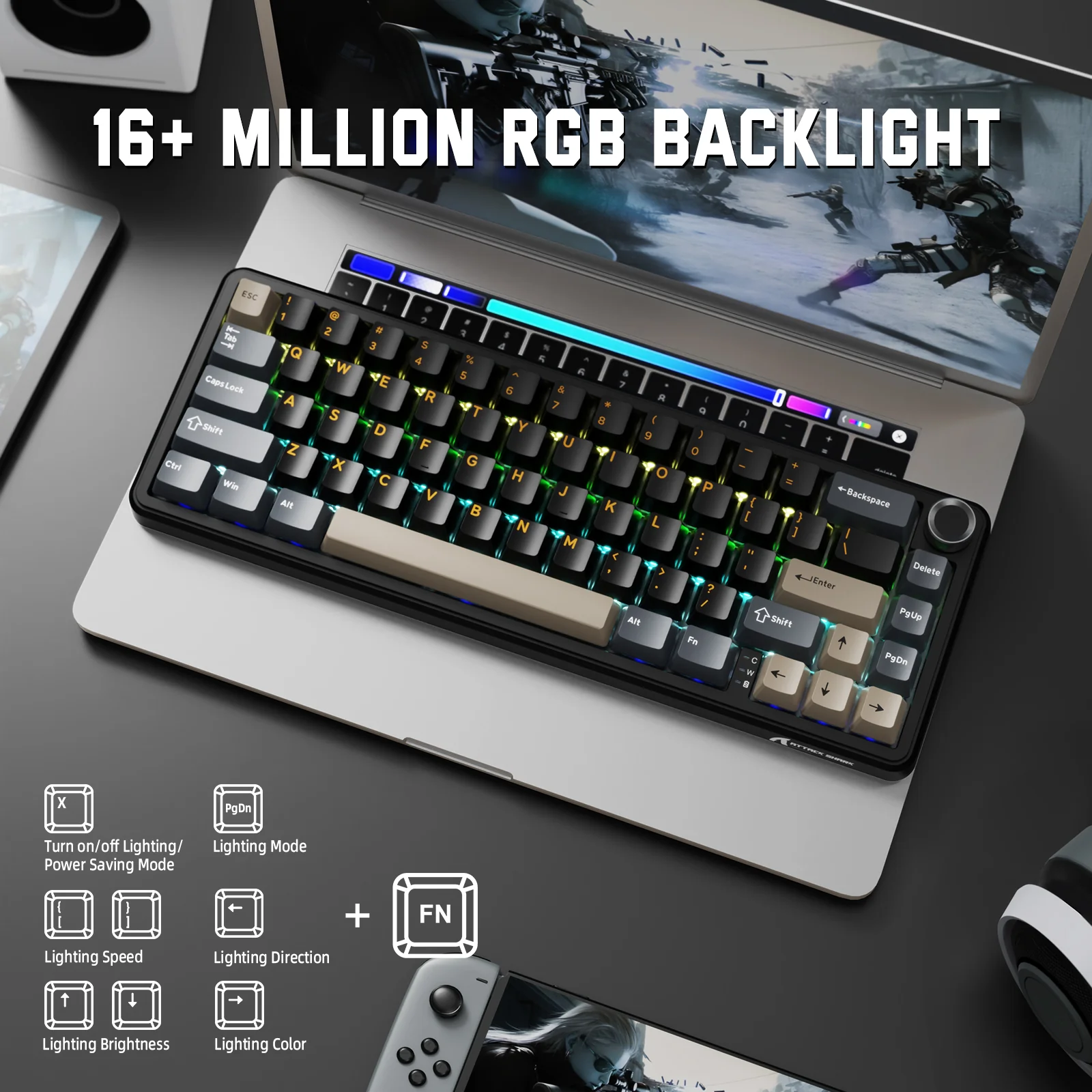 14-attack-shark-x66-wireless-mechanical-keyboard-with-side-printed-pbt-keycaps-32.webp ATTACK SHARK X66 Wireless Mechanical Keyboard with Side Printed PBT Keycaps