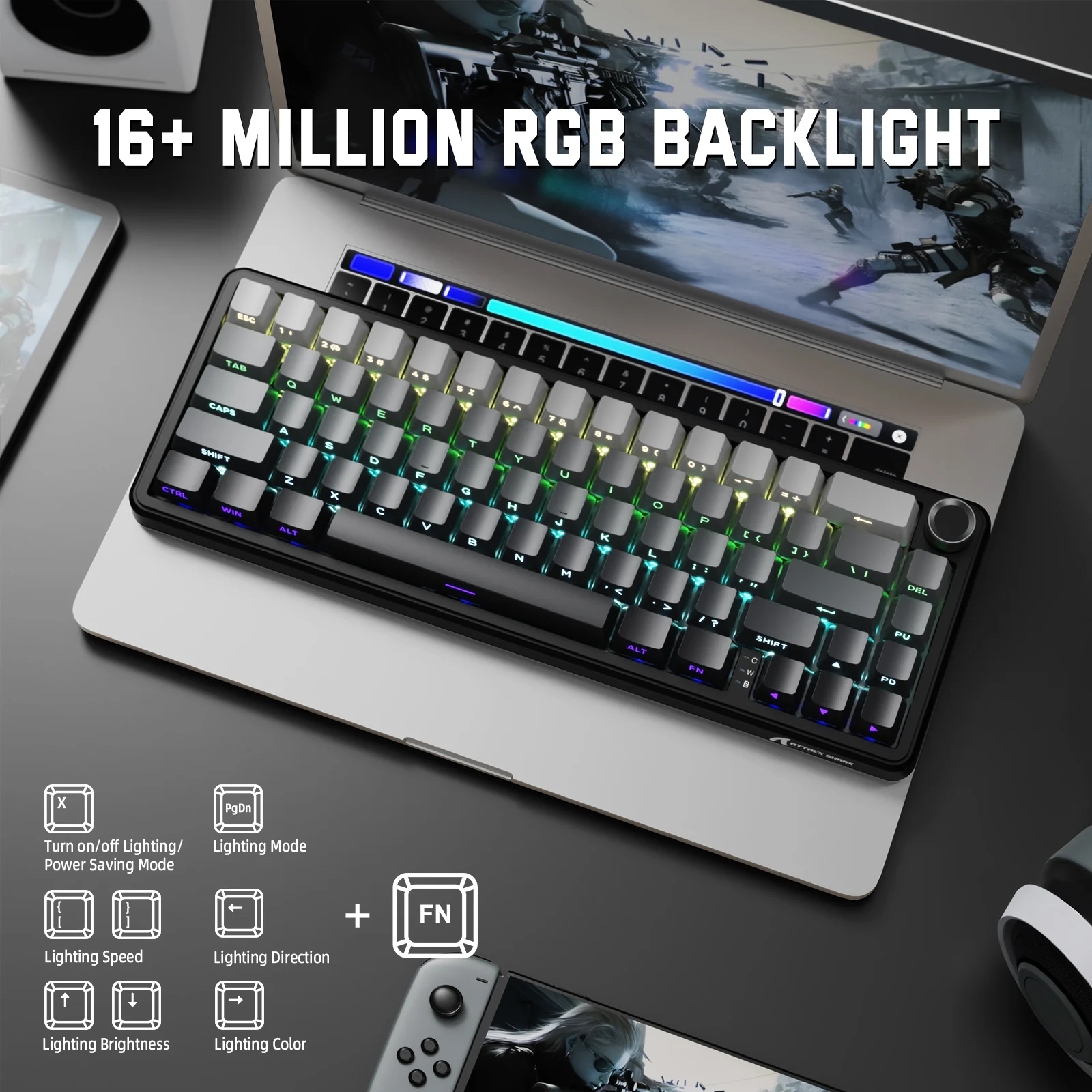 14-attack-shark-x66-wireless-mechanical-keyboard-with-side-printed-pbt-keycaps-5.webp ATTACK SHARK X66 Wireless Mechanical Keyboard with Side Printed PBT Keycaps