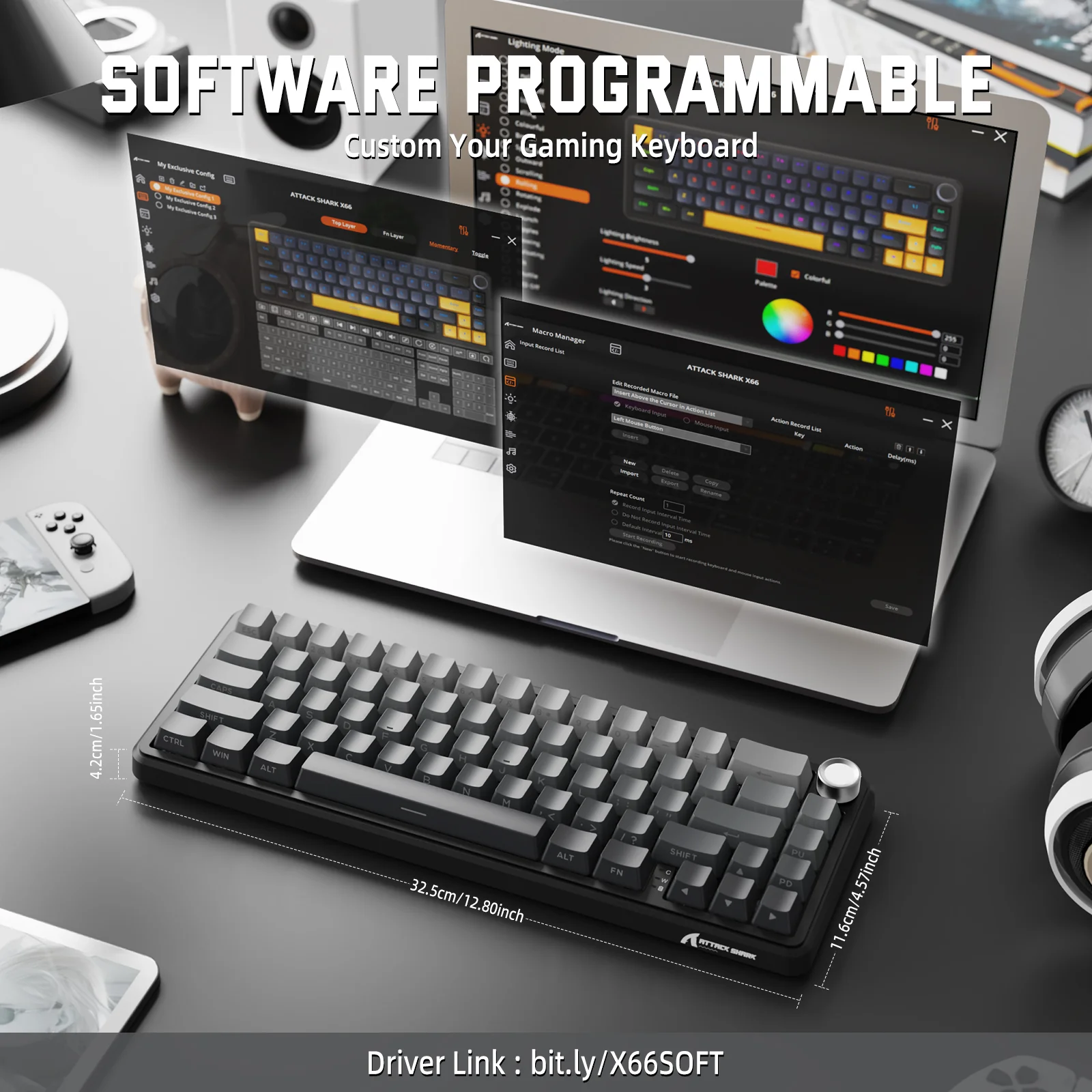 14-attack-shark-x66-wireless-mechanical-keyboard-with-side-printed-pbt-keycaps-9.webp ATTACK SHARK X66 Wireless Mechanical Keyboard with Side Printed PBT Keycaps