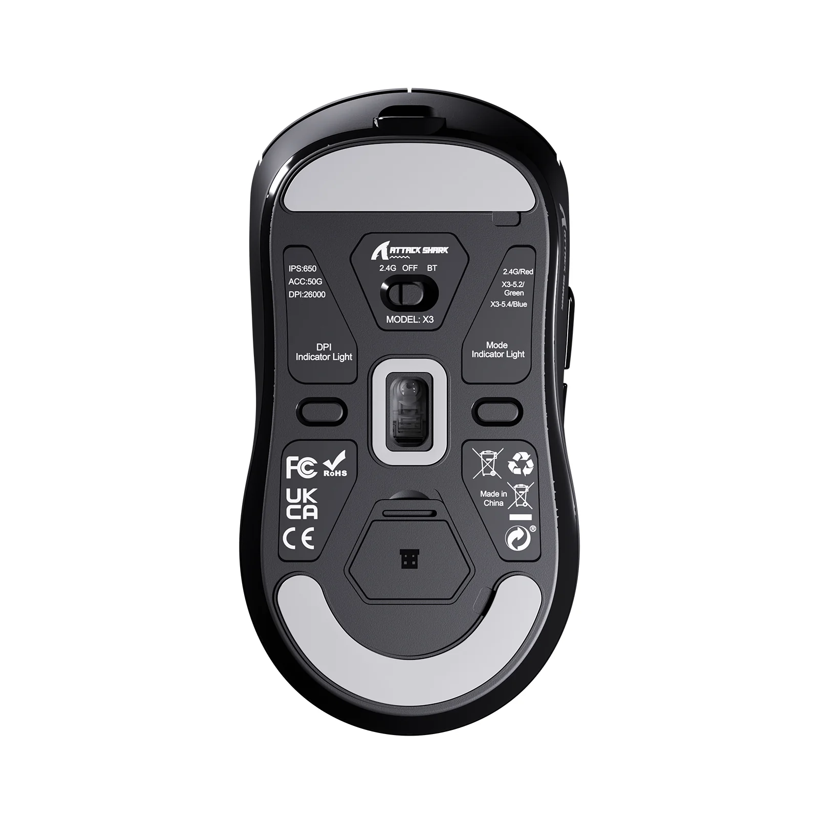 149-attack-shark-x3-wireless-gaming-mouse-paw3395-superlight-10.webp ATTACK SHARK X3 Wireless Gaming Mouse PAW3395 Superlight