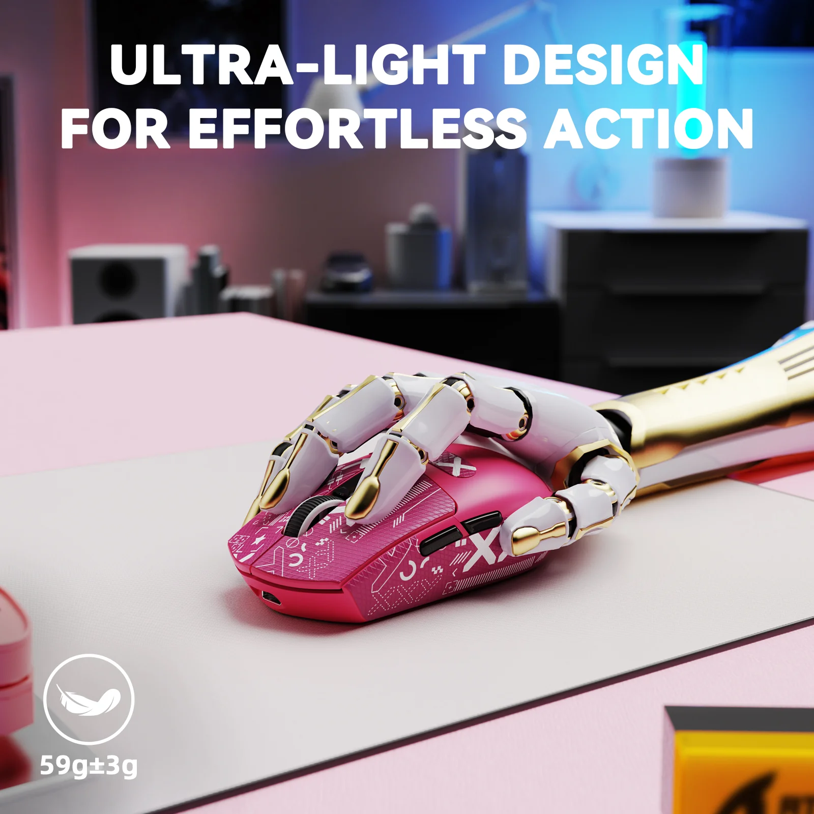 ATTACK SHARK G3 PRO Tri-mode Wireless Gaming Mouse with Charge Dock 25000 DPI Ultra Lightweight