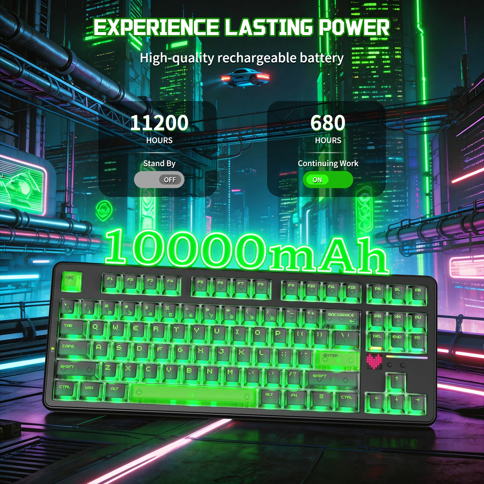 ATTACK SHARK X87 ULTRA Wireless Mechanical Keyboard With 8K Wireless Receiver