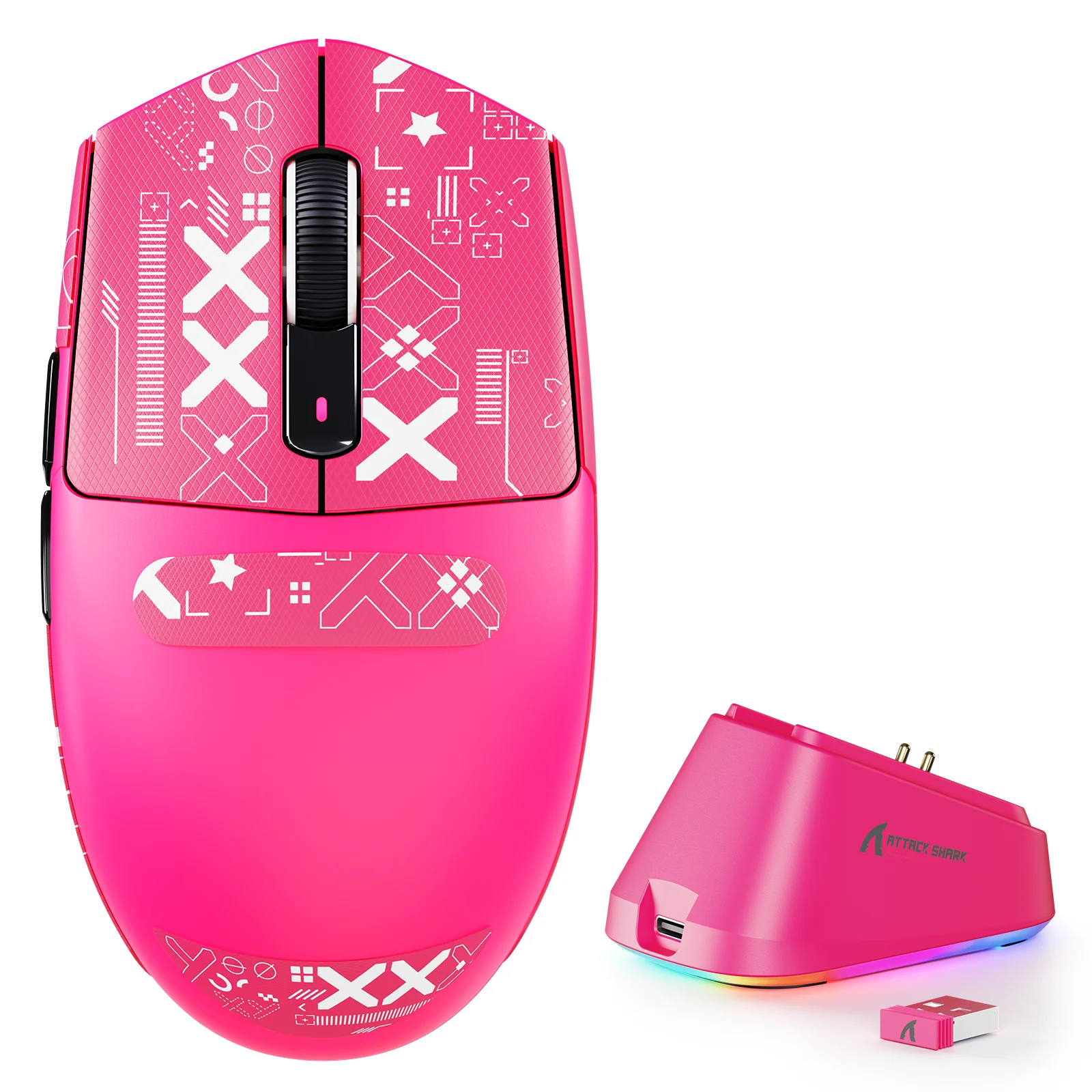ATTACK SHARK G3 PRO Tri-mode Wireless Gaming Mouse with Charge Dock 25000 DPI Ultra Lightweight