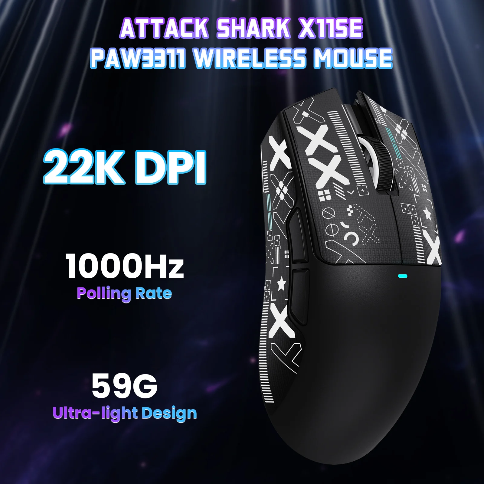 ATTACK SHARK X11SE Wireless Gaming Mouse