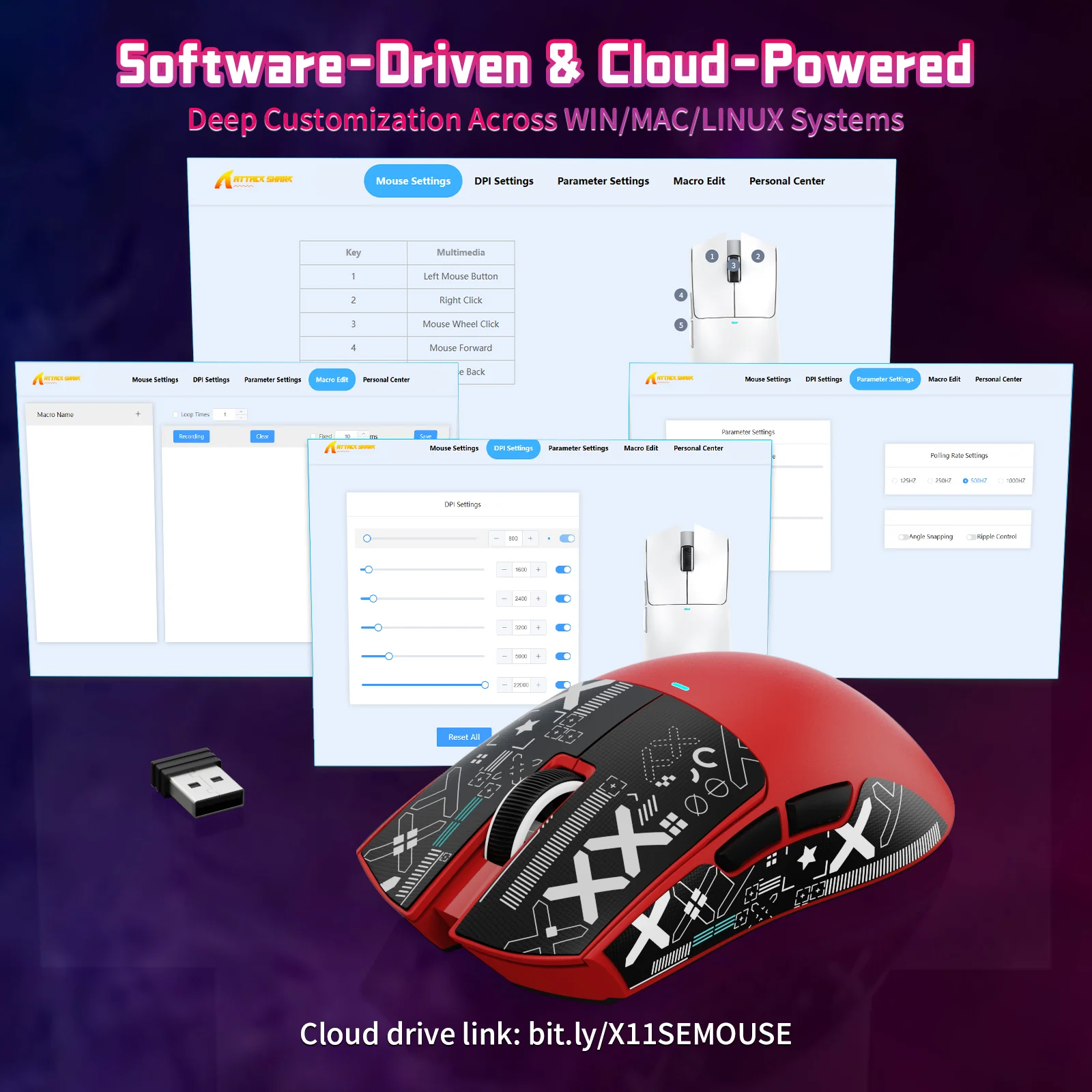ATTACK SHARK X11SE Wireless Gaming Mouse