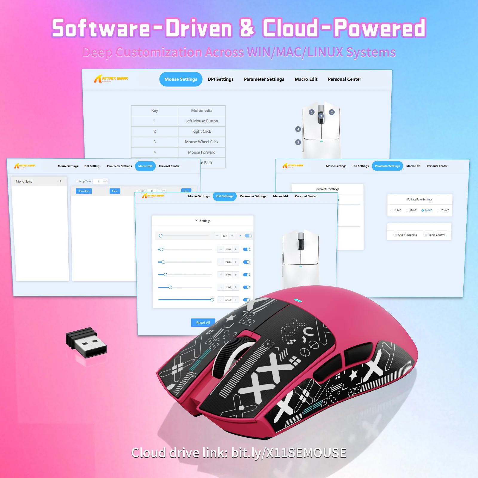 ATTACK SHARK X11SE Wireless Gaming Mouse