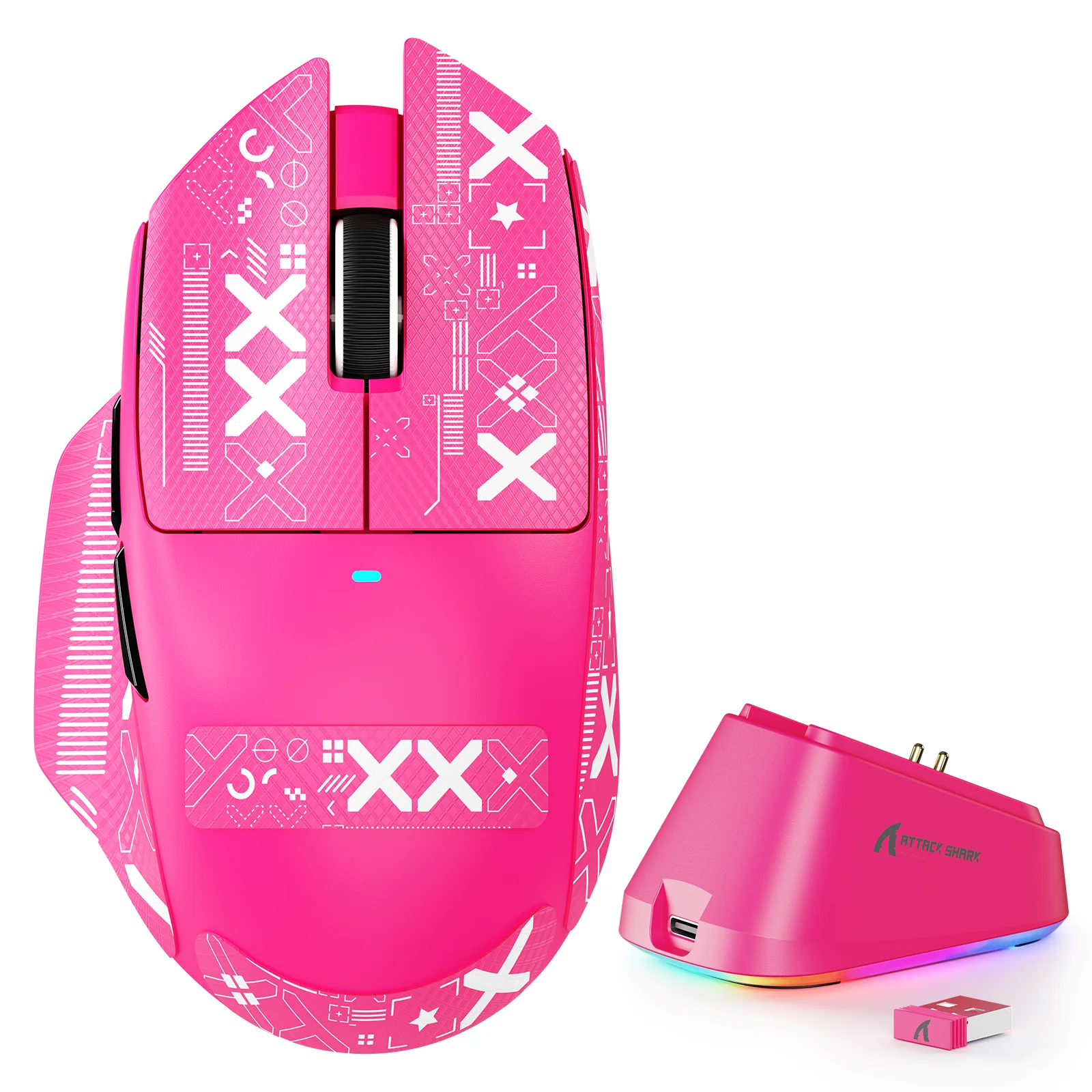 ATTACK SHARK V6 Ultra-Light Tri-Mode Gaming Mouse