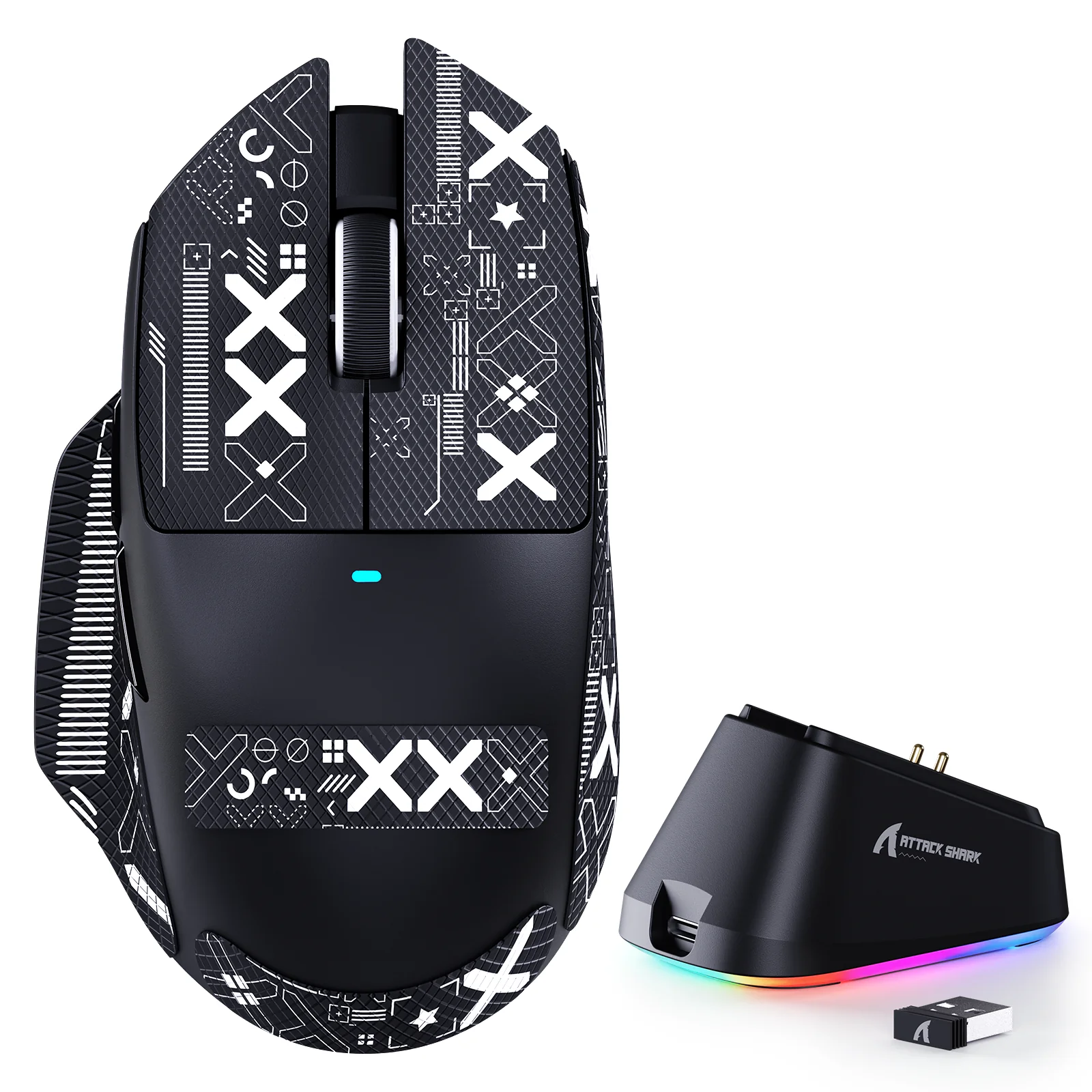 ATTACK SHARK V6 Ultra-Light Tri-Mode Gaming Mouse