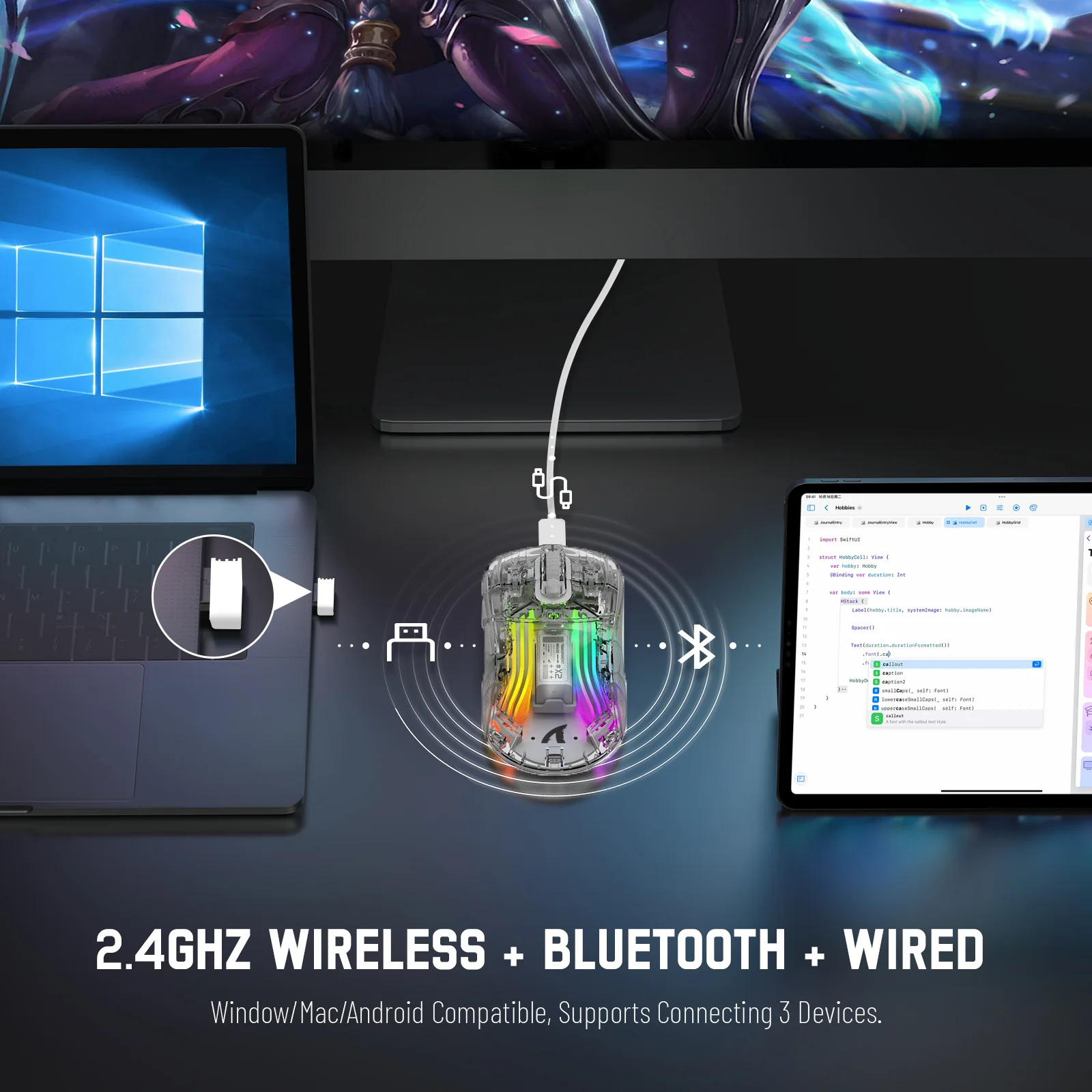 ATTACK SHARK X2 Wireless Gaming Mouse