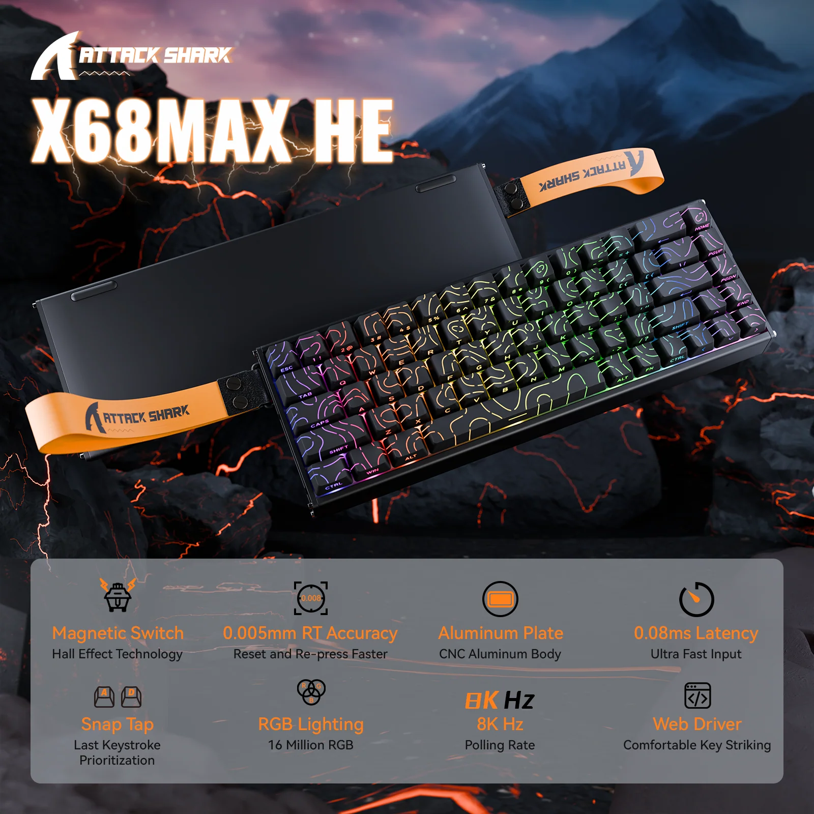 411-attack-shark-x68max-he-rapid-trigger-aluminum-keyboard-magnetic-switch-11.webp ATTACK SHARK X68MAX HE Rapid Trigger Aluminum Keyboard Magnetic Switch