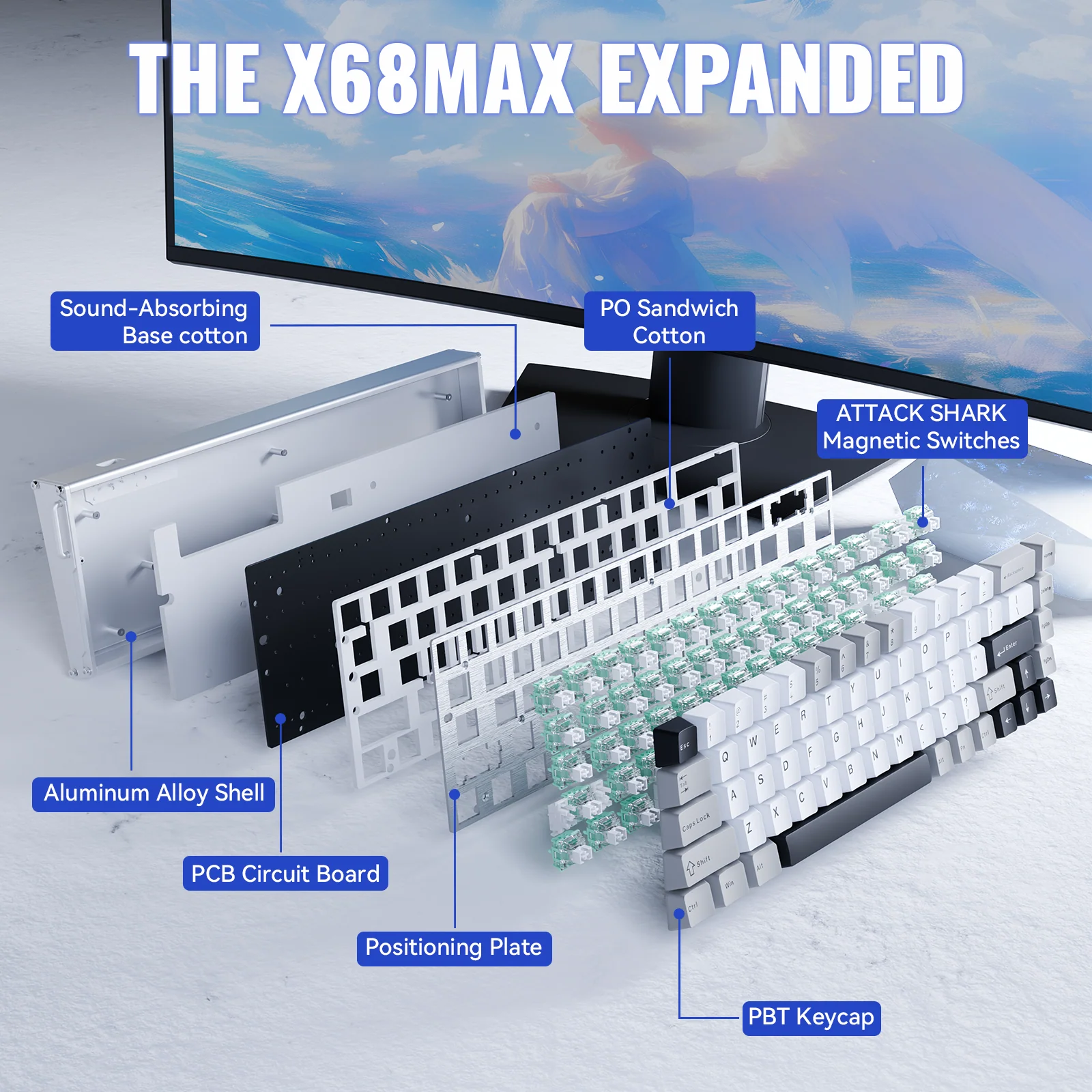 411-attack-shark-x68max-he-rapid-trigger-aluminum-keyboard-magnetic-switch-8.webp ATTACK SHARK X68MAX HE Rapid Trigger Aluminum Keyboard Magnetic Switch