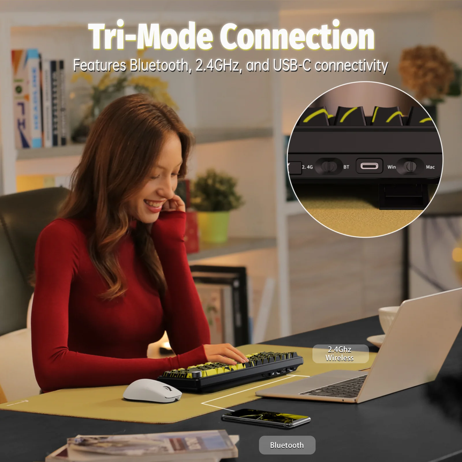ATTACK SHARK X65PRO HE Wireless Rapid Trigger Keyboard Magnetic Switch