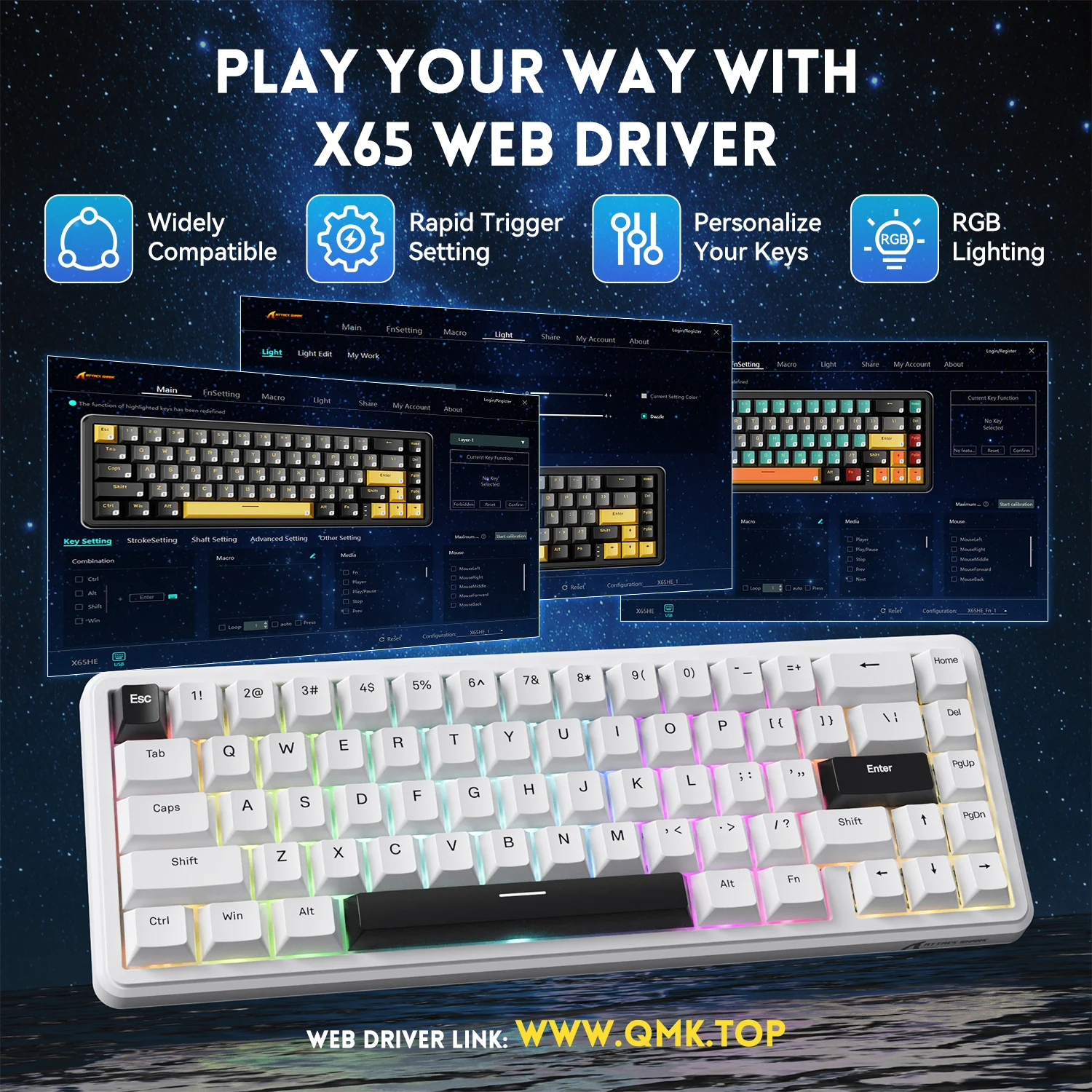 430-attack-shark-x65-he-magnetic-switch-rapid-trigger-keyboard-with-8khz-coiled-cable-24.webp ATTACK SHARK X65 HE Magnetic Switch Rapid Trigger Keyboard With 8Khz Coiled Cable