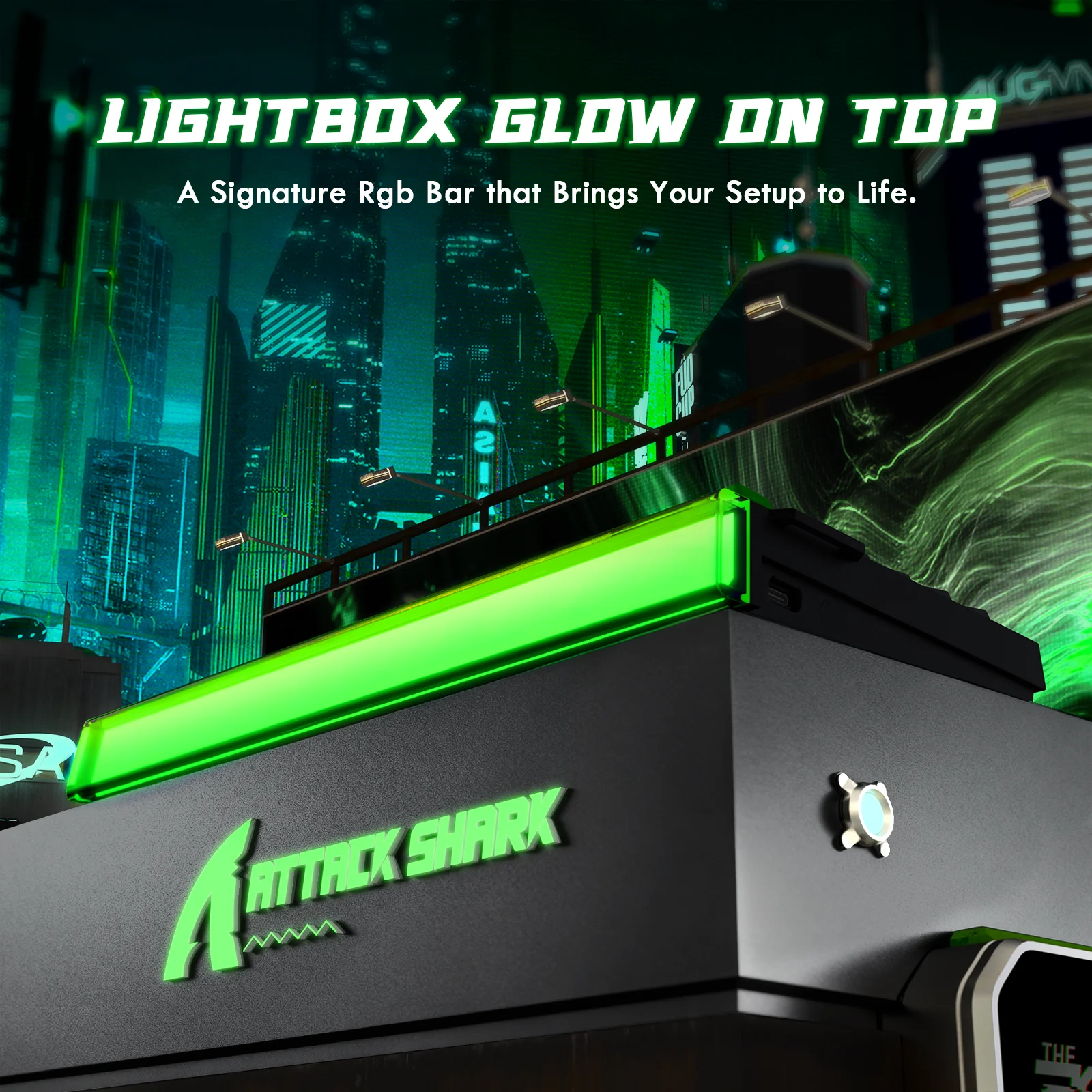 ATTACK SHARK R85 HE Rapid Trigger Keyboard Magnetic Switch with Custom Lightbox