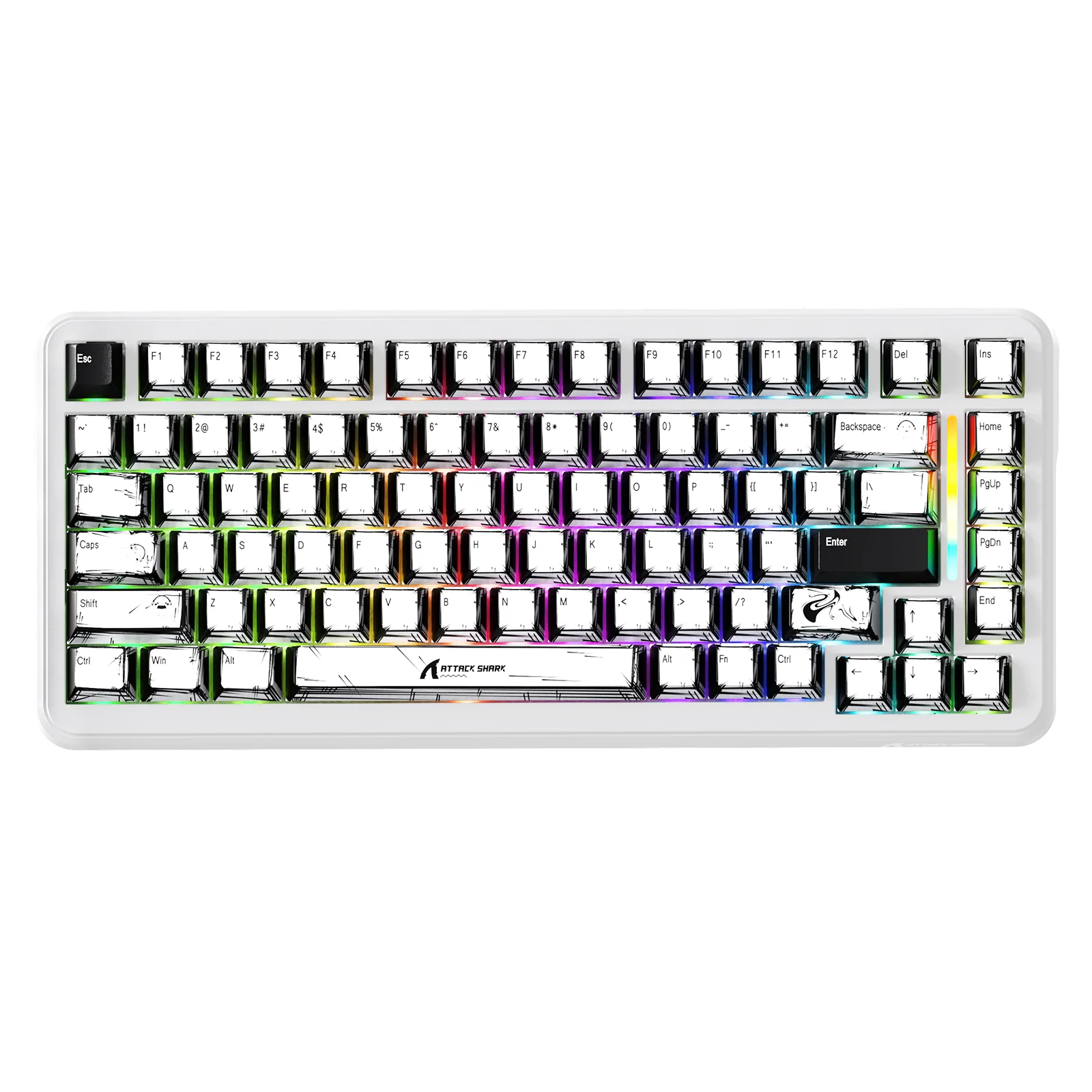 ATTACK SHARK X82PRO HE Wireless Rapid Trigger Gaming Keyboard Magnetic Switch