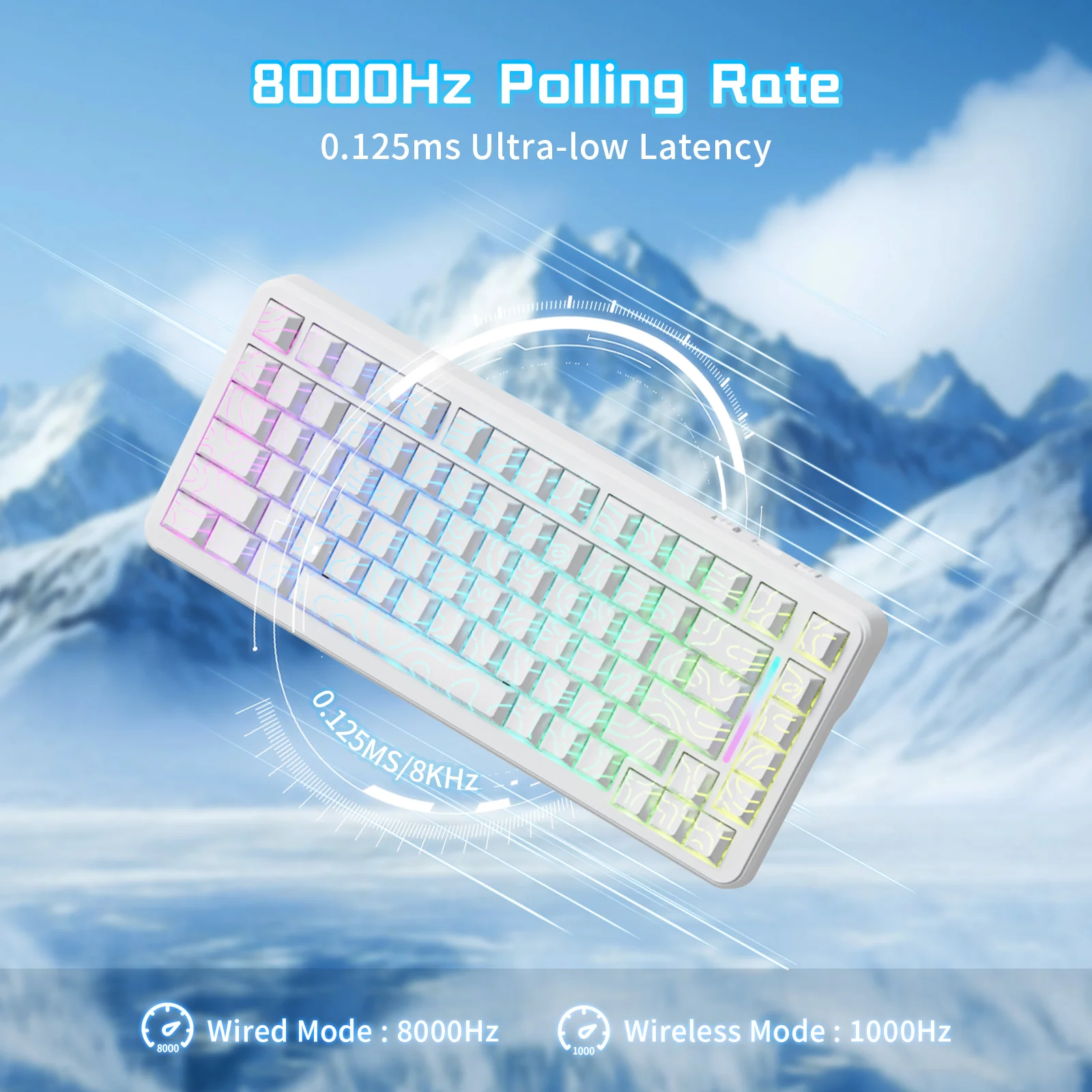 ATTACK SHARK X82PRO HE Wireless Rapid Trigger Gaming Keyboard Magnetic Switch