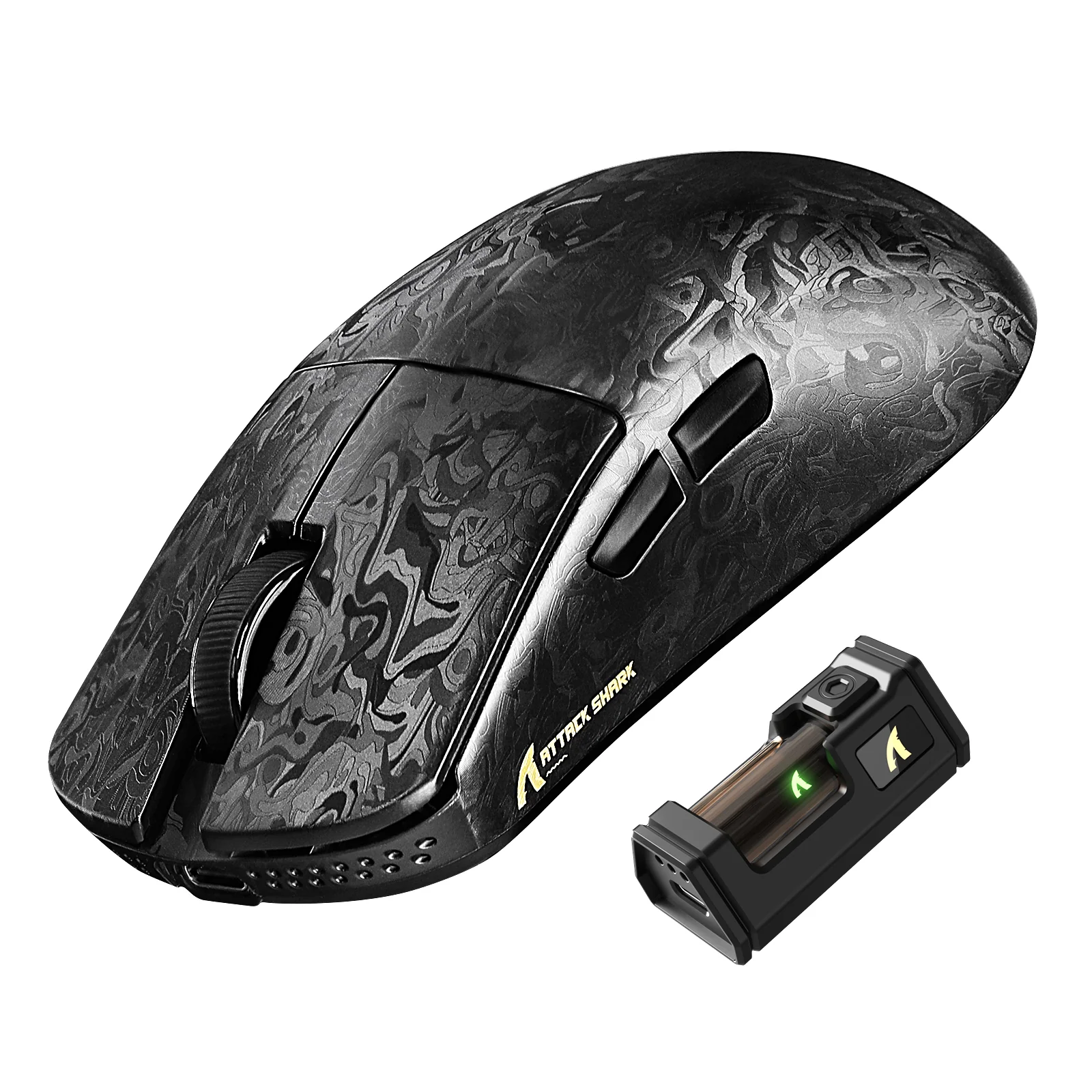 ATTACK SHARK R11 ULTRA Carbon Fiber Wireless 8K PAW3950MAX Gaming Mouse