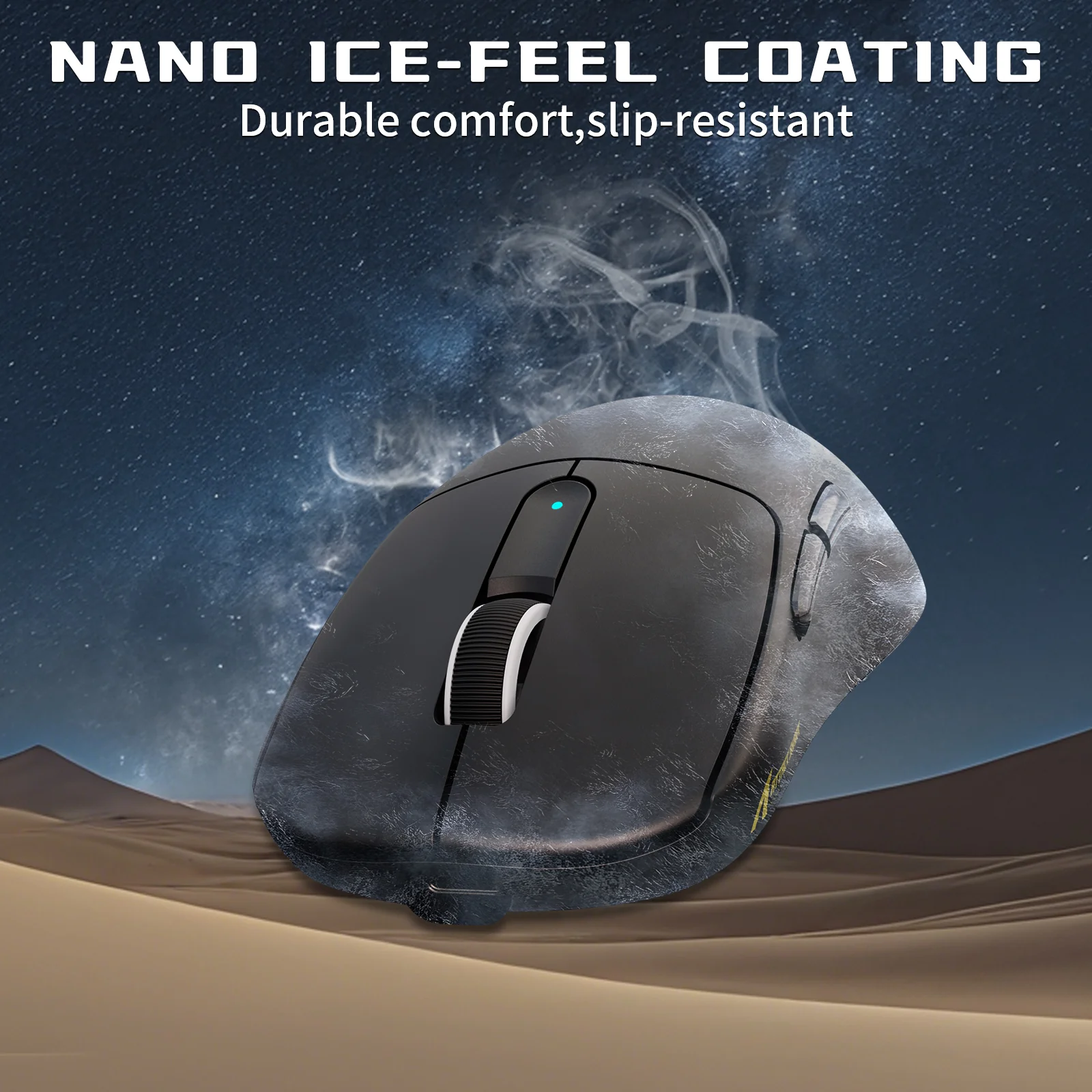 ATTACK SHARK V5 8KHz Wireless PAW3950MAX Gaming Mouse with C06 Ultra Cable
