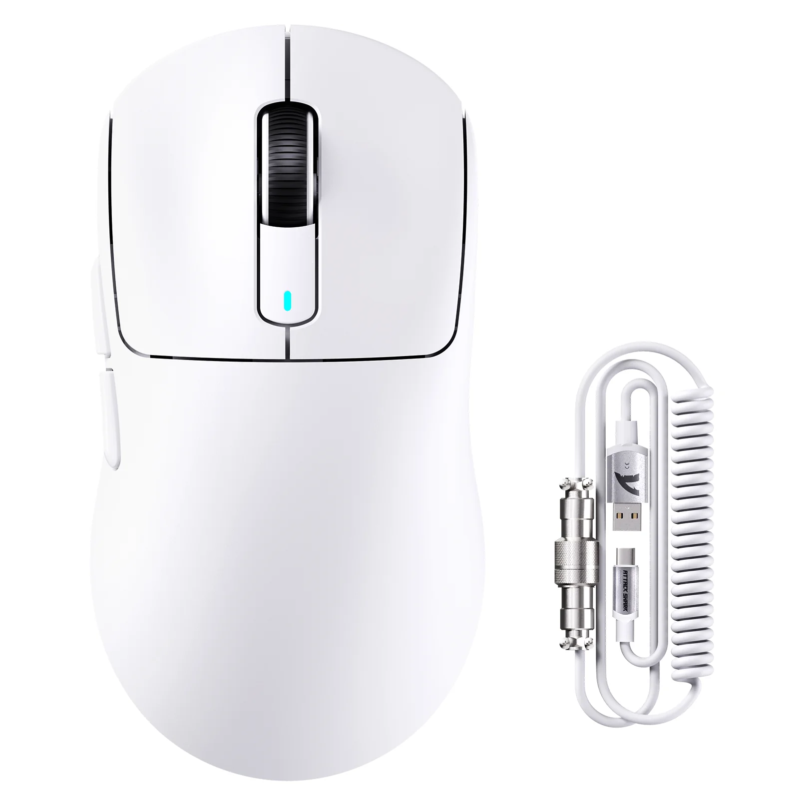 ATTACK SHARK X3MAX PAW3950 Wireless Gaming Mouse with C06 Mouse Coiled Cable