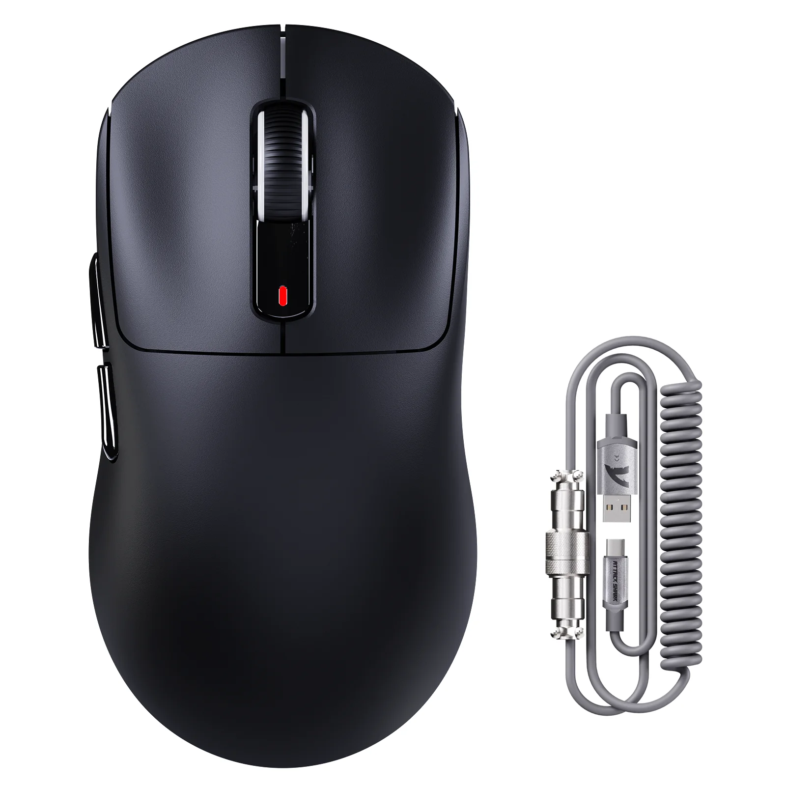 ATTACK SHARK X3MAX PAW3950 Wireless Gaming Mouse with C06 Mouse Coiled Cable
