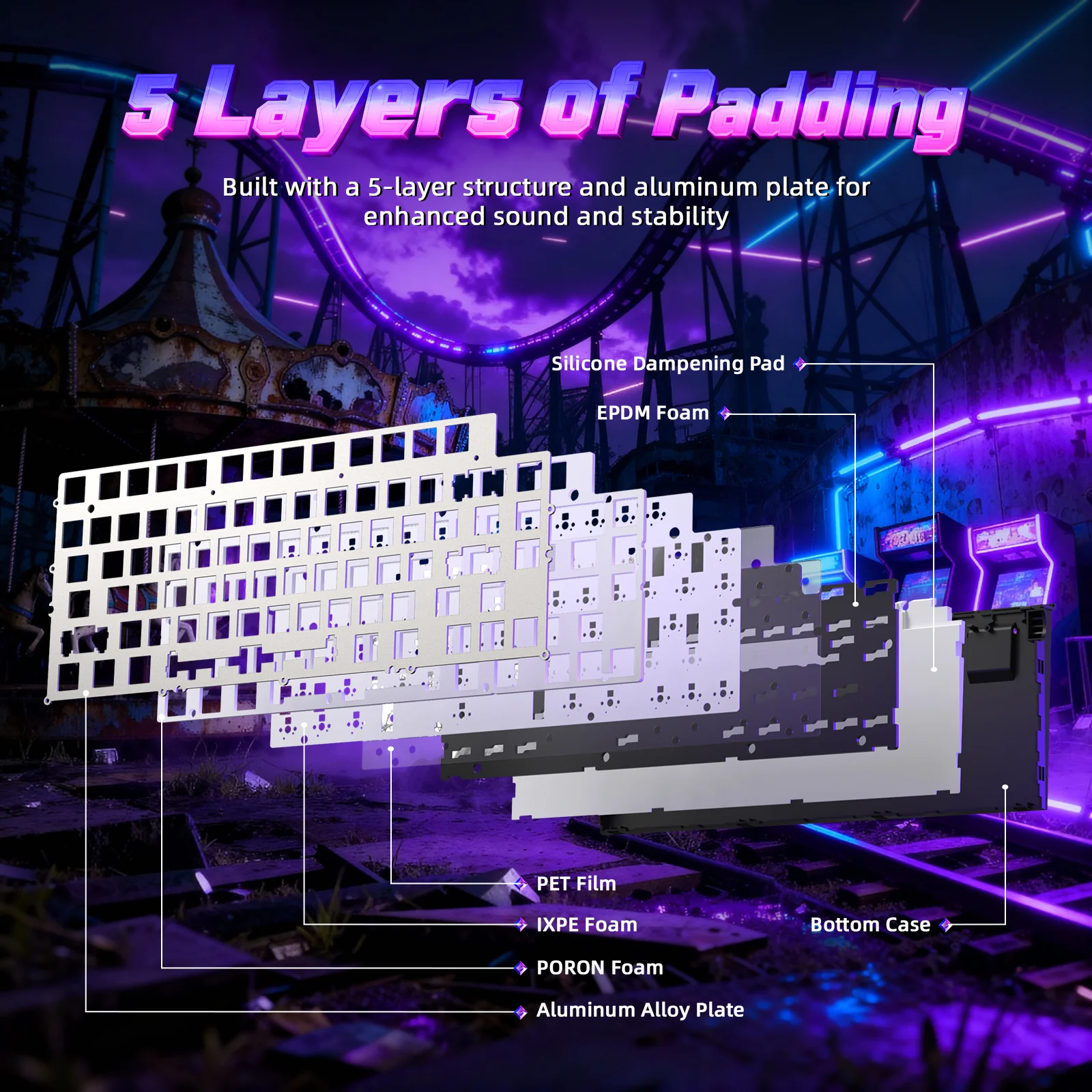 ATTACK SHARK R85 HE Rapid Trigger Keyboard with C01ULTRA LED Cable