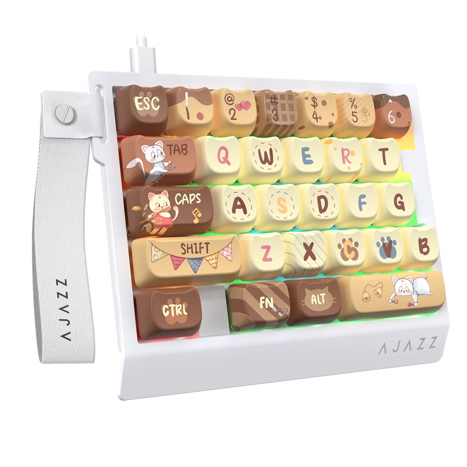 ATTACK SHARK X AJAZZ AK029 Wired One-Handed Gaming Keyboard