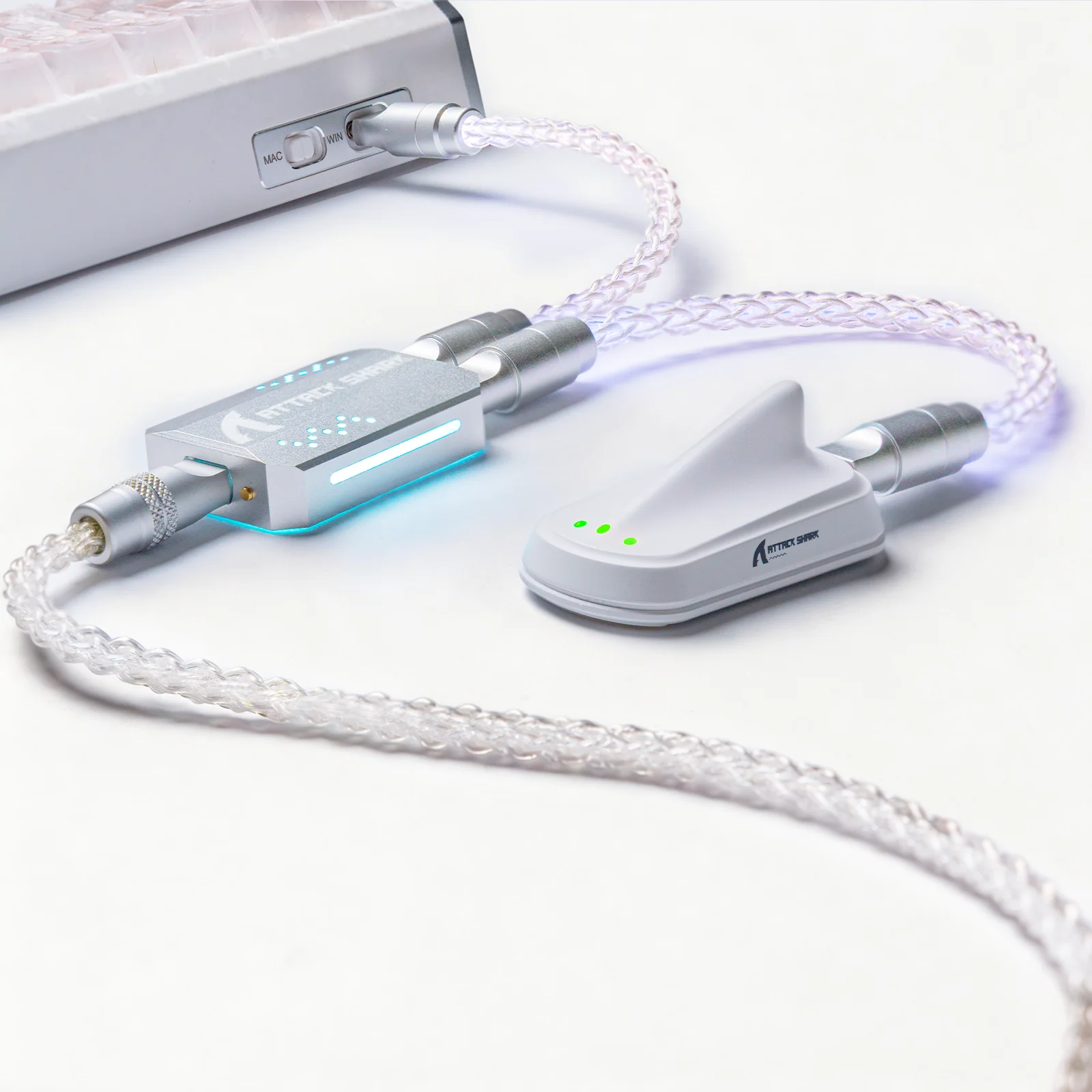 ATTACK SHARK C07 PRO 2-In 1  Type C Cable for 8KHz Gaming Keyboard/Mouse