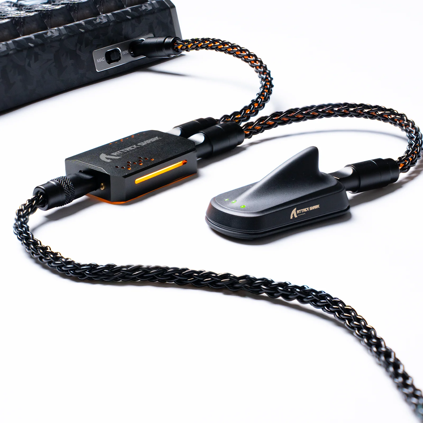 ATTACK SHARK C07 PRO 2-In 1  Type C Cable for 8KHz Gaming Keyboard/Mouse