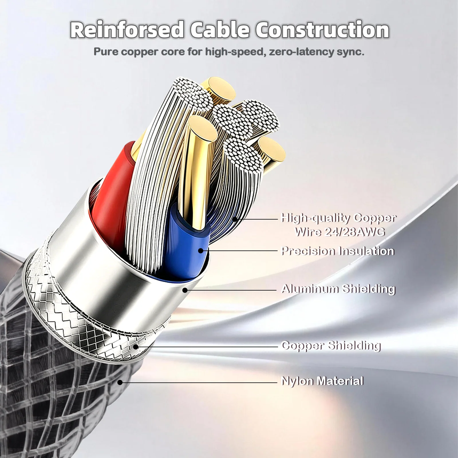 ATTACK SHARK C01ULTIMATE Coiled Cable for 8KHz Magnetic Keyboard