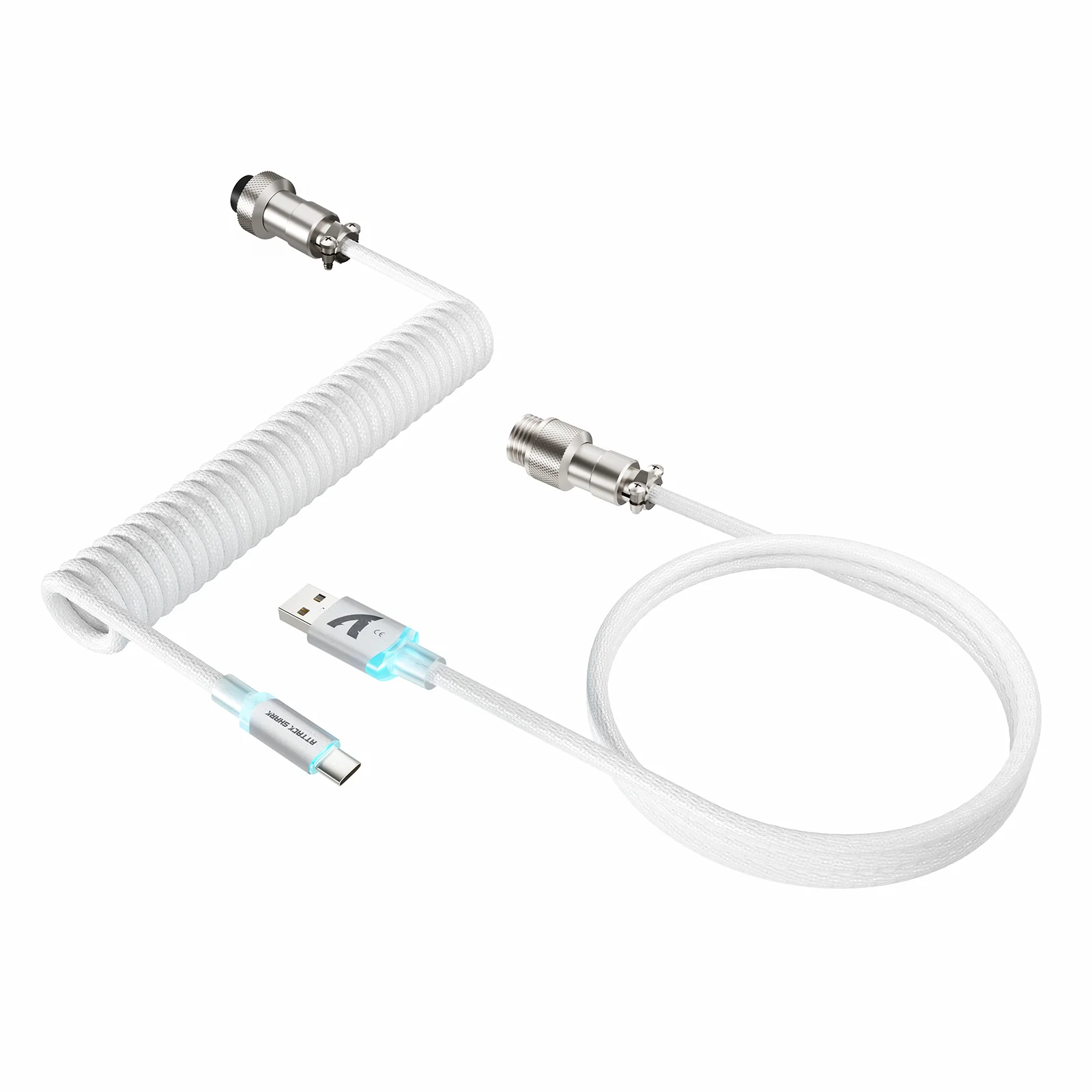 ATTACK SHARK C01ULTIMATE Coiled Cable for 8KHz Magnetic Keyboard