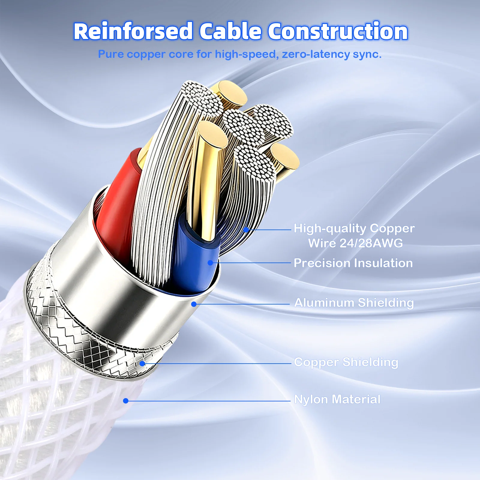 ATTACK SHARK C01ULTIMATE Coiled Cable for 8KHz Magnetic Keyboard