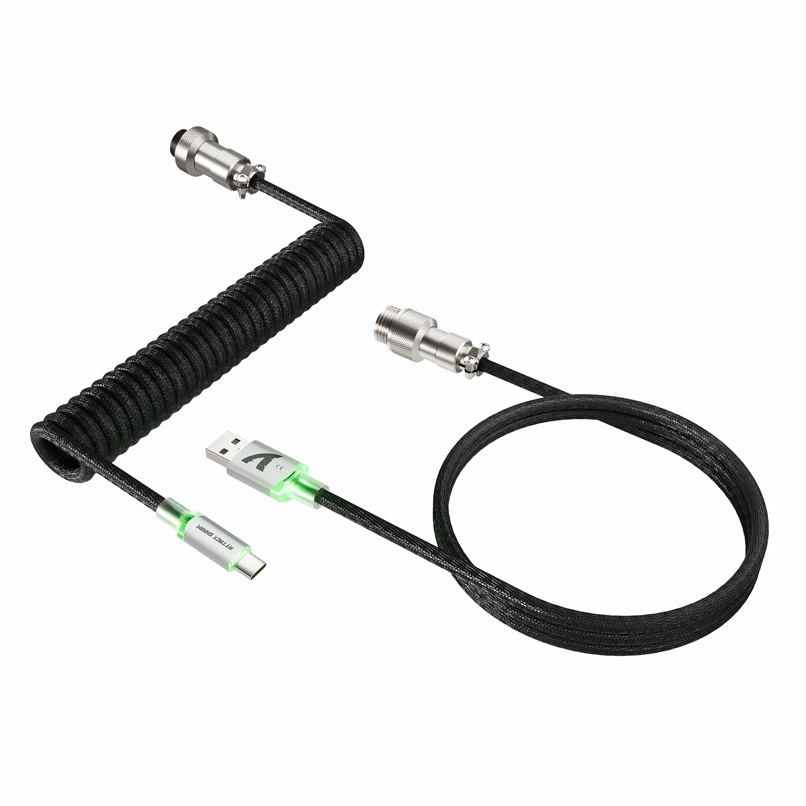 ATTACK SHARK C01ULTIMATE Coiled Cable for 8KHz Magnetic Keyboard