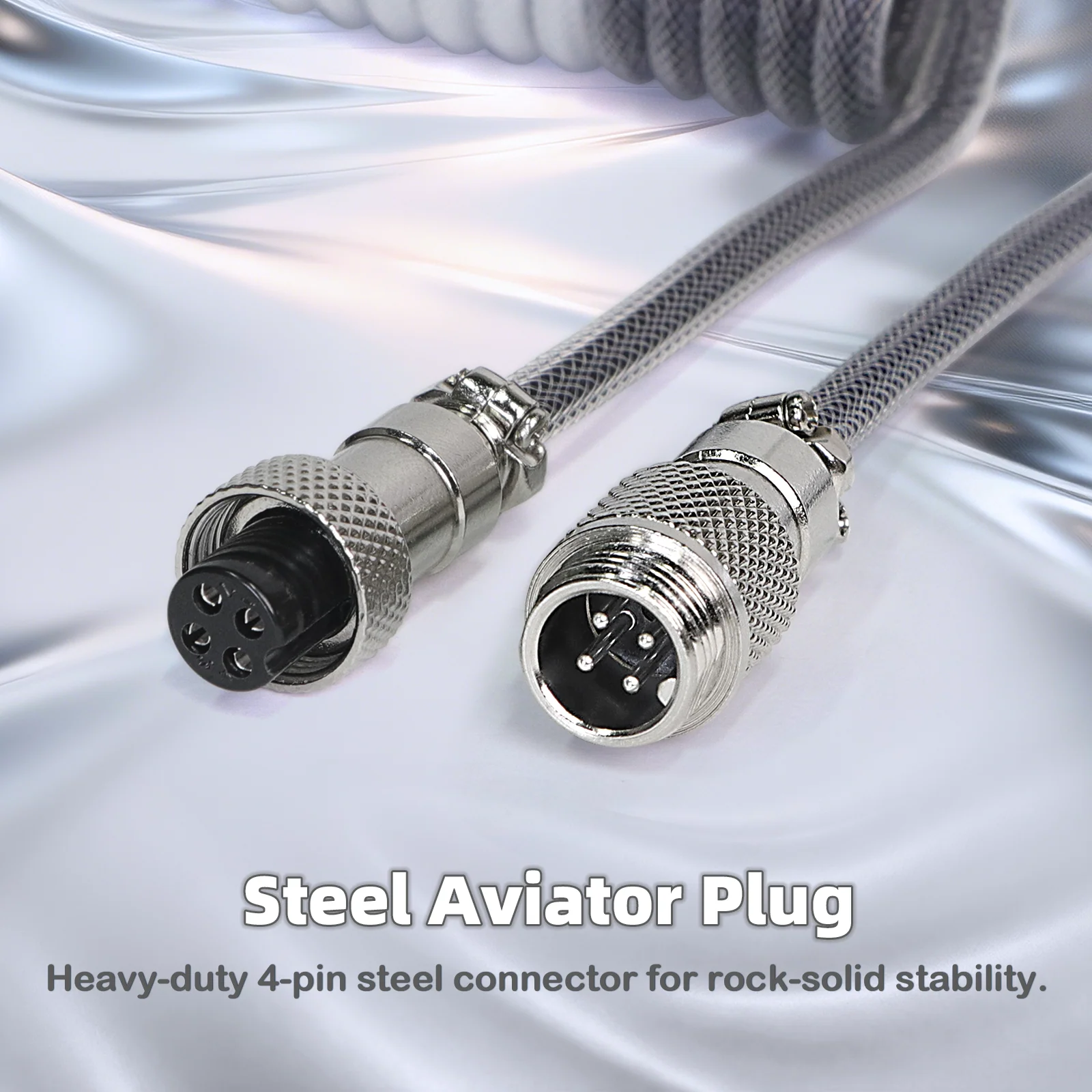 ATTACK SHARK C01ULTIMATE Coiled Cable for 8KHz Magnetic Keyboard