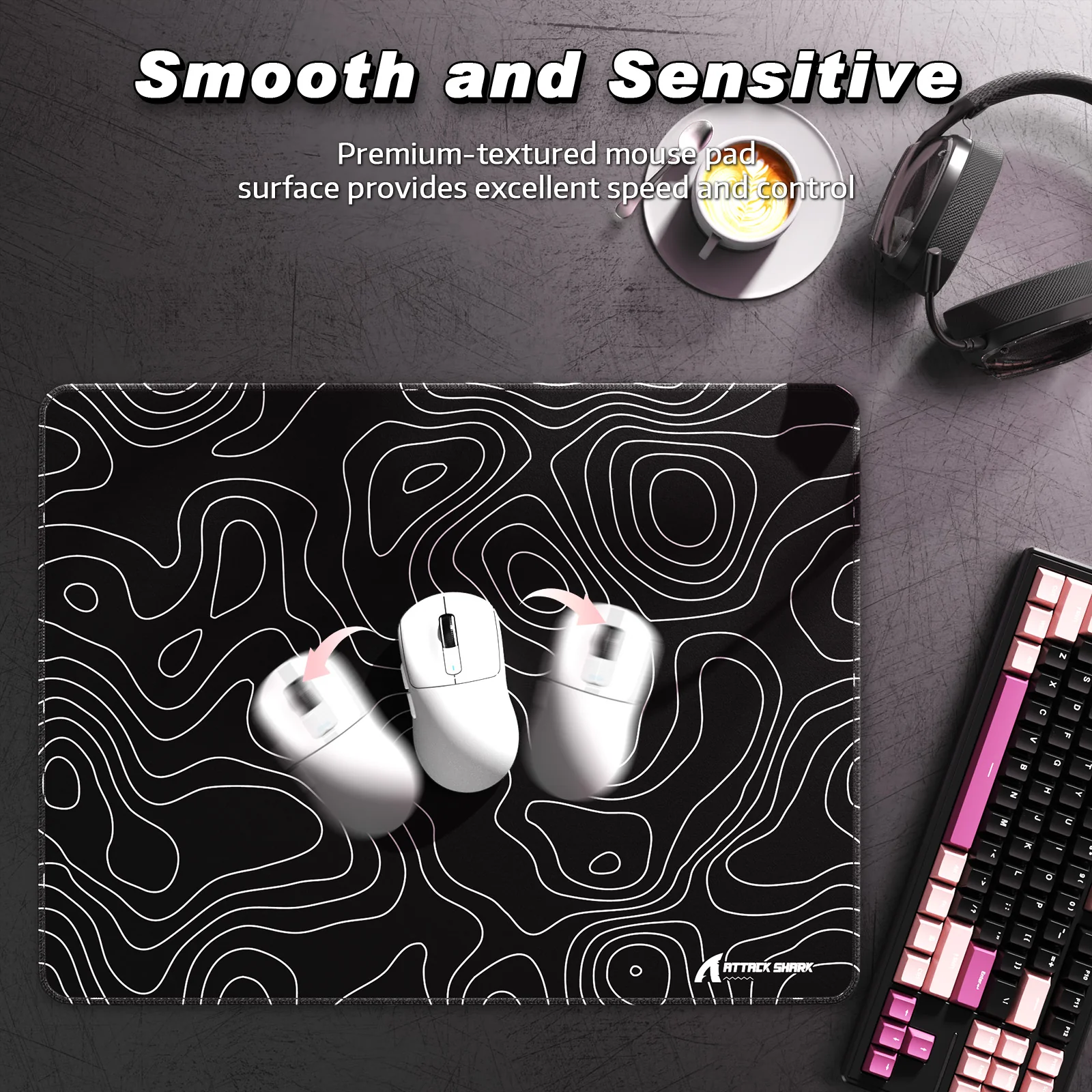 ATTACK SHARK CM02SE eSport Gaming Mousepad (410x310x4 MM)