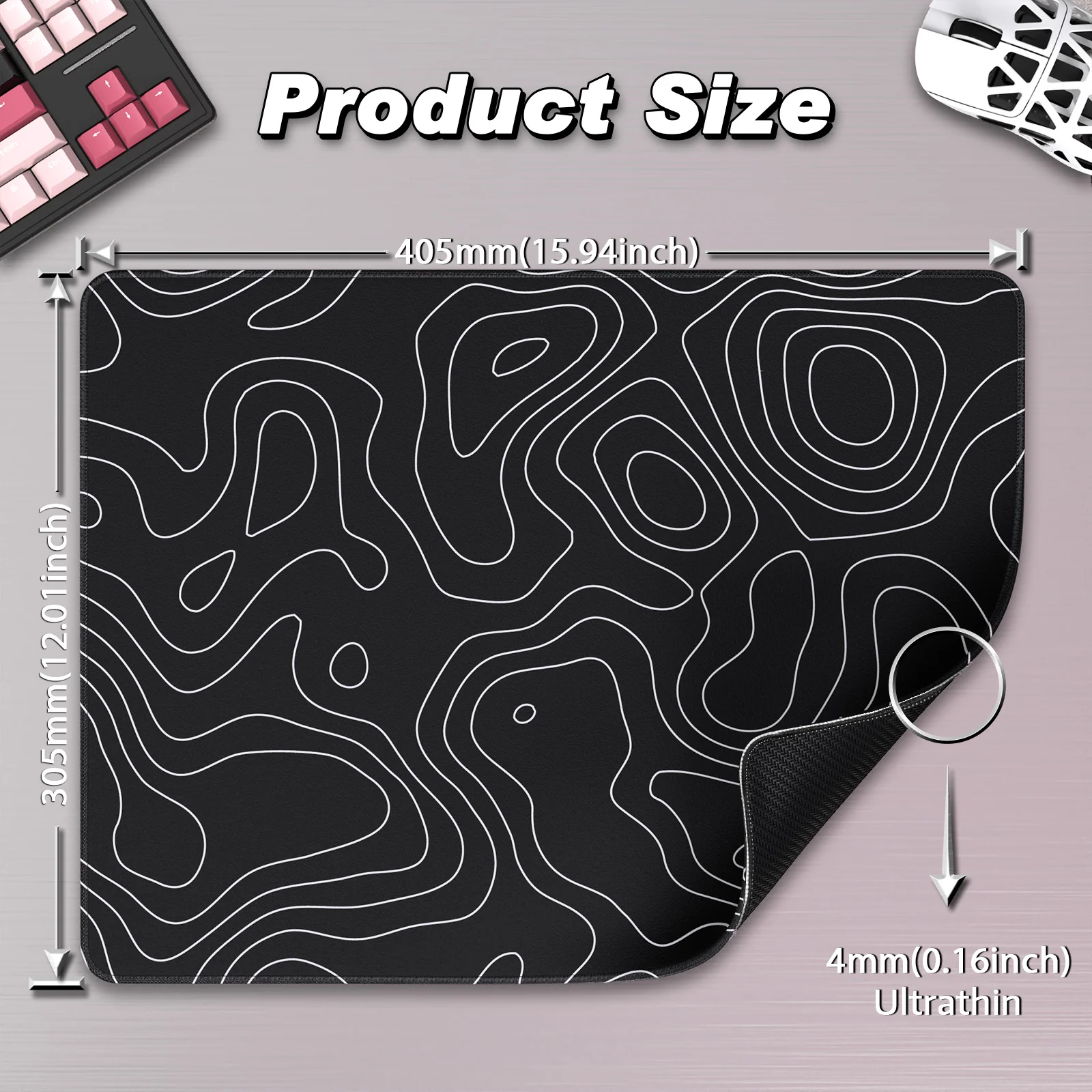 ATTACK SHARK CM02SE eSport Gaming Mousepad (410x310x4 MM)