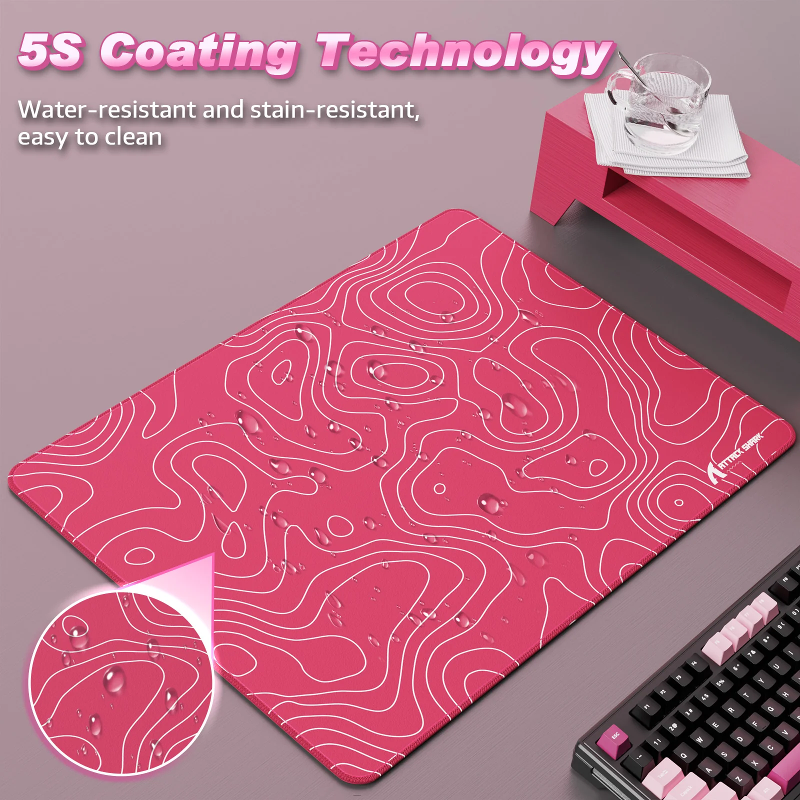 ATTACK SHARK CM02SE eSport Gaming Mousepad (410x310x4 MM)