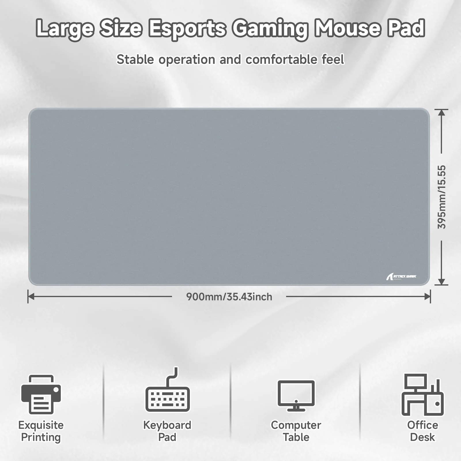 ATTACK SHARK CM02PRO eSport Gaming Mousepad (900x400x4 MM)