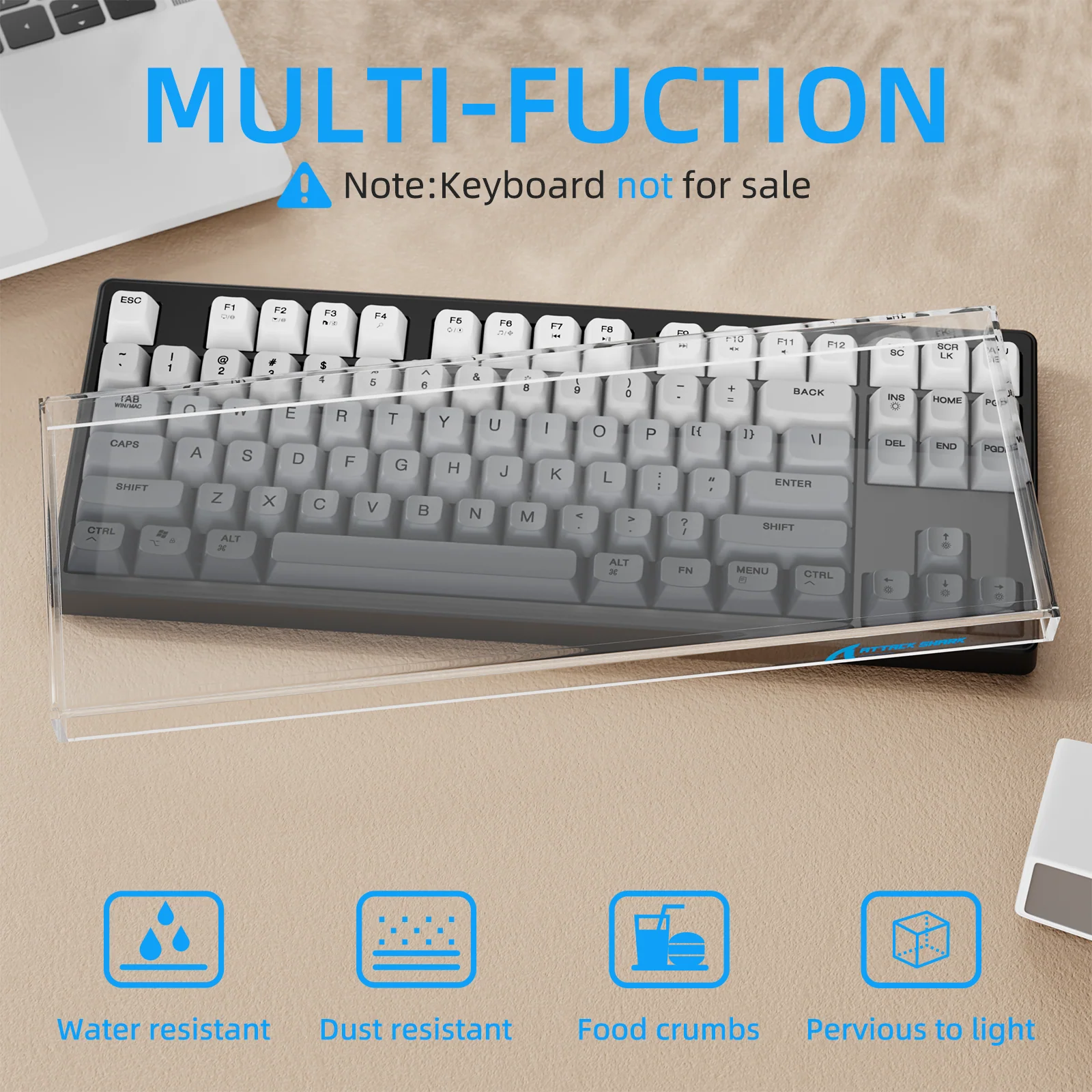 ATTACK SHARK 87 Keys Keyboard Dust Cover