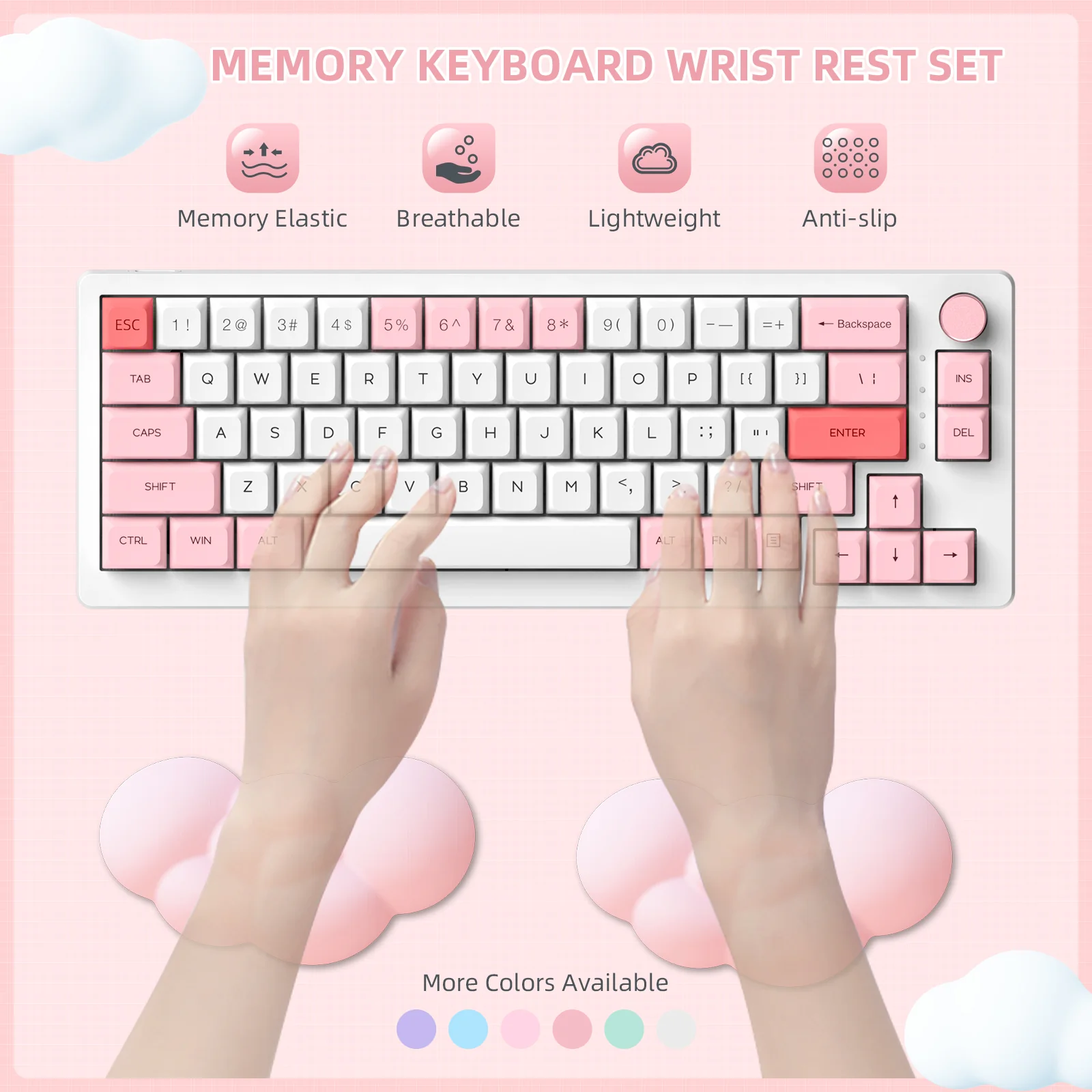 ATTACK SHARK X MAMBASNAKE Cloud Mouse Wrist Rest