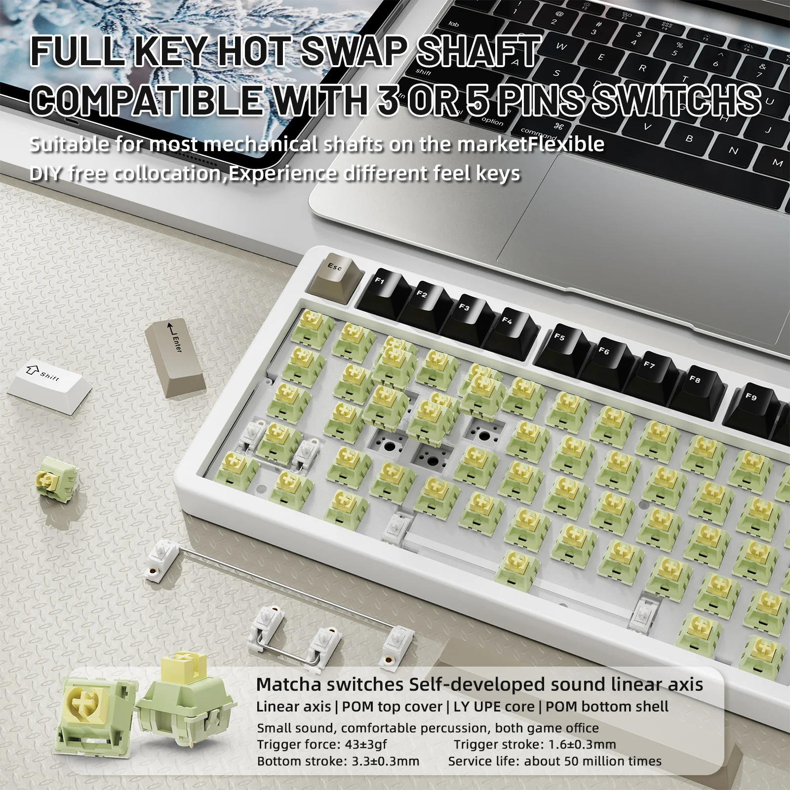 ATTACK SHARK X86 Full Aluminum Keyboard