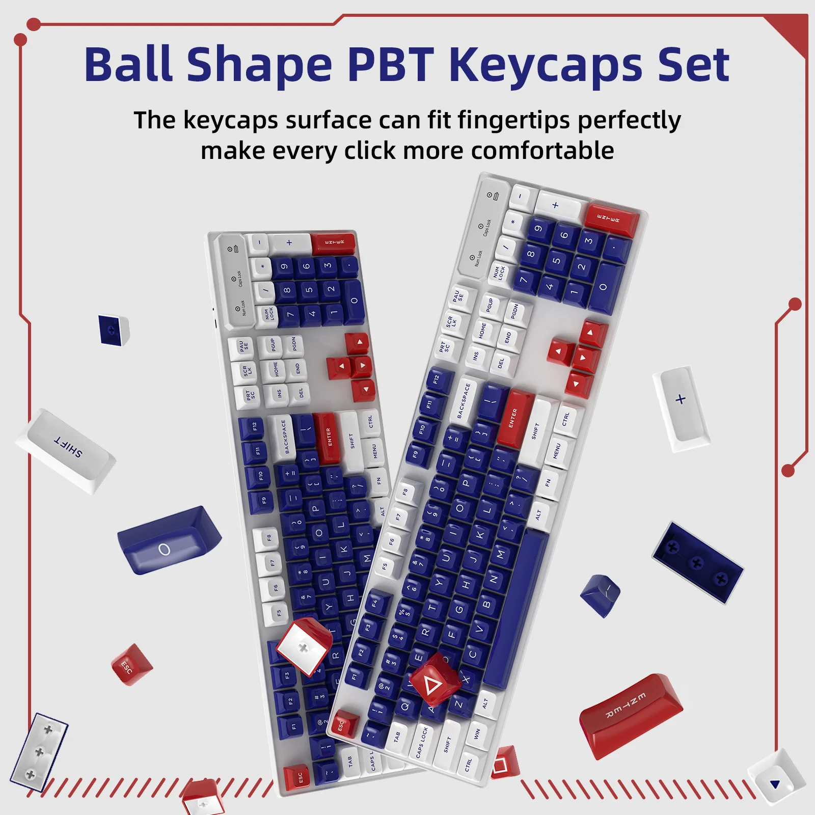ATTACK SHARK 149 Keys PBT Keycaps Double Shot Full Keycap Set