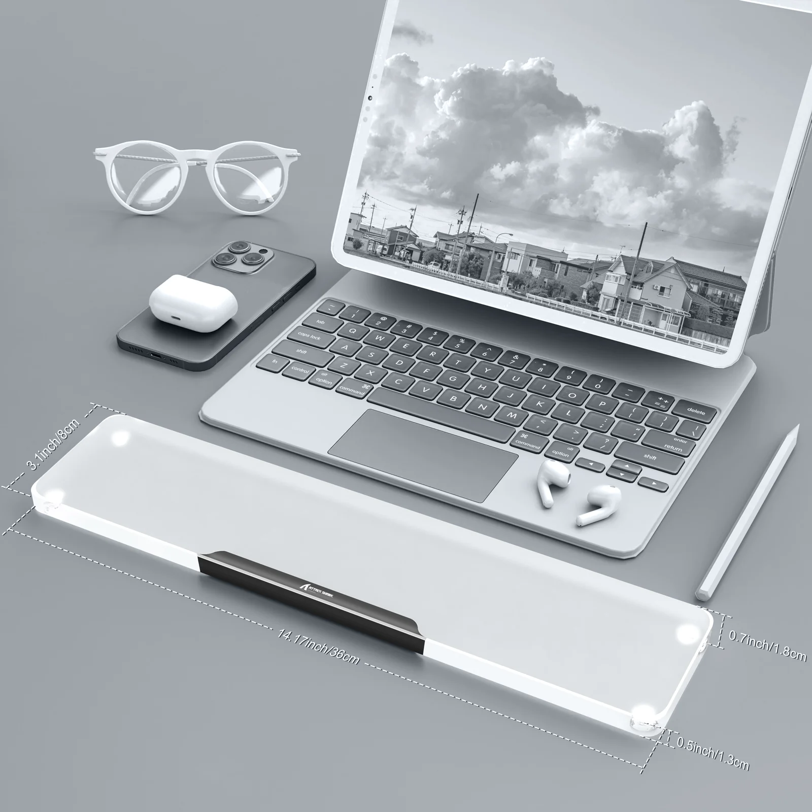 ATTACK SHARK 87 KEYS ACRYLIC WRIST REST