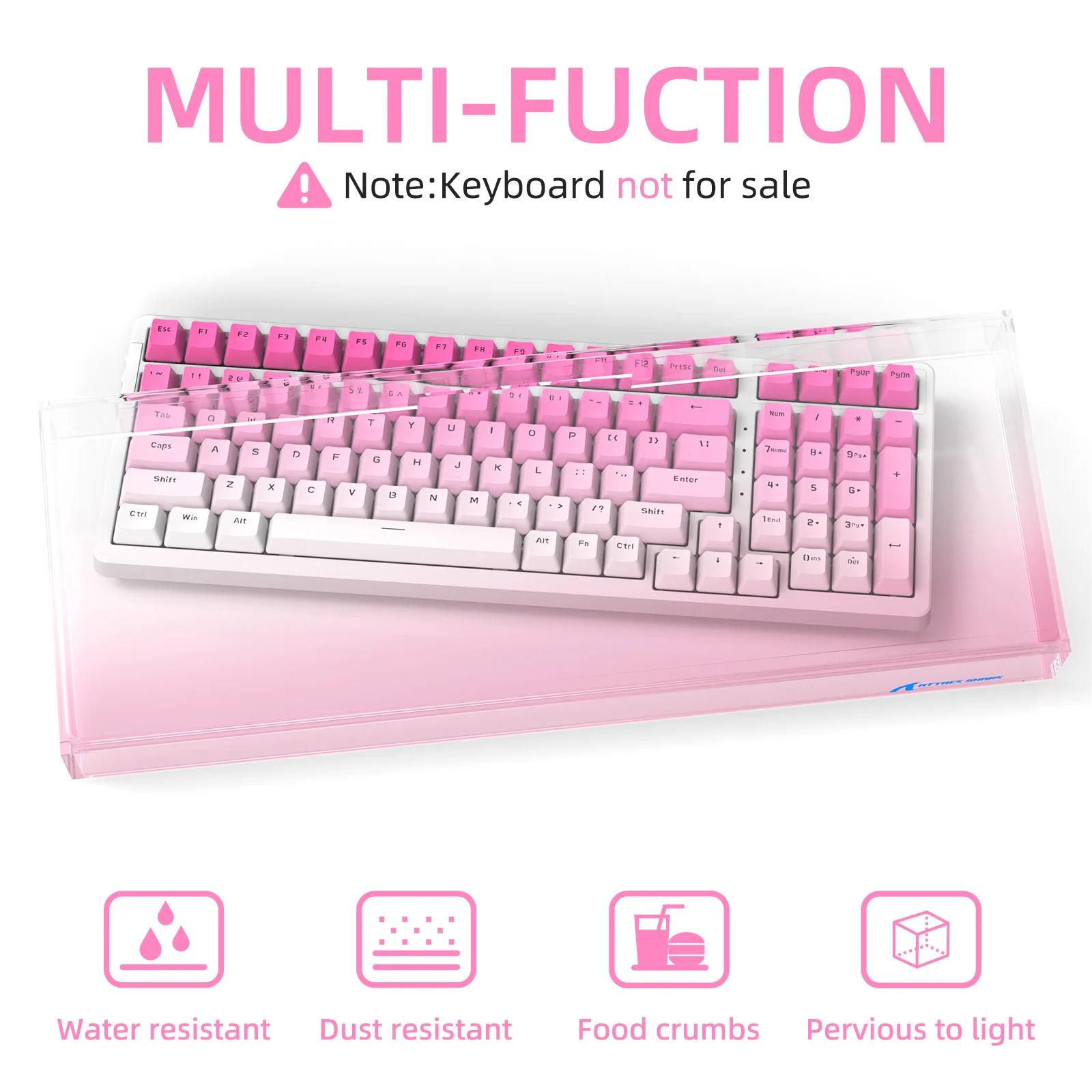 ATTACK SHARK 98 Keys Keyboard Dust Cover