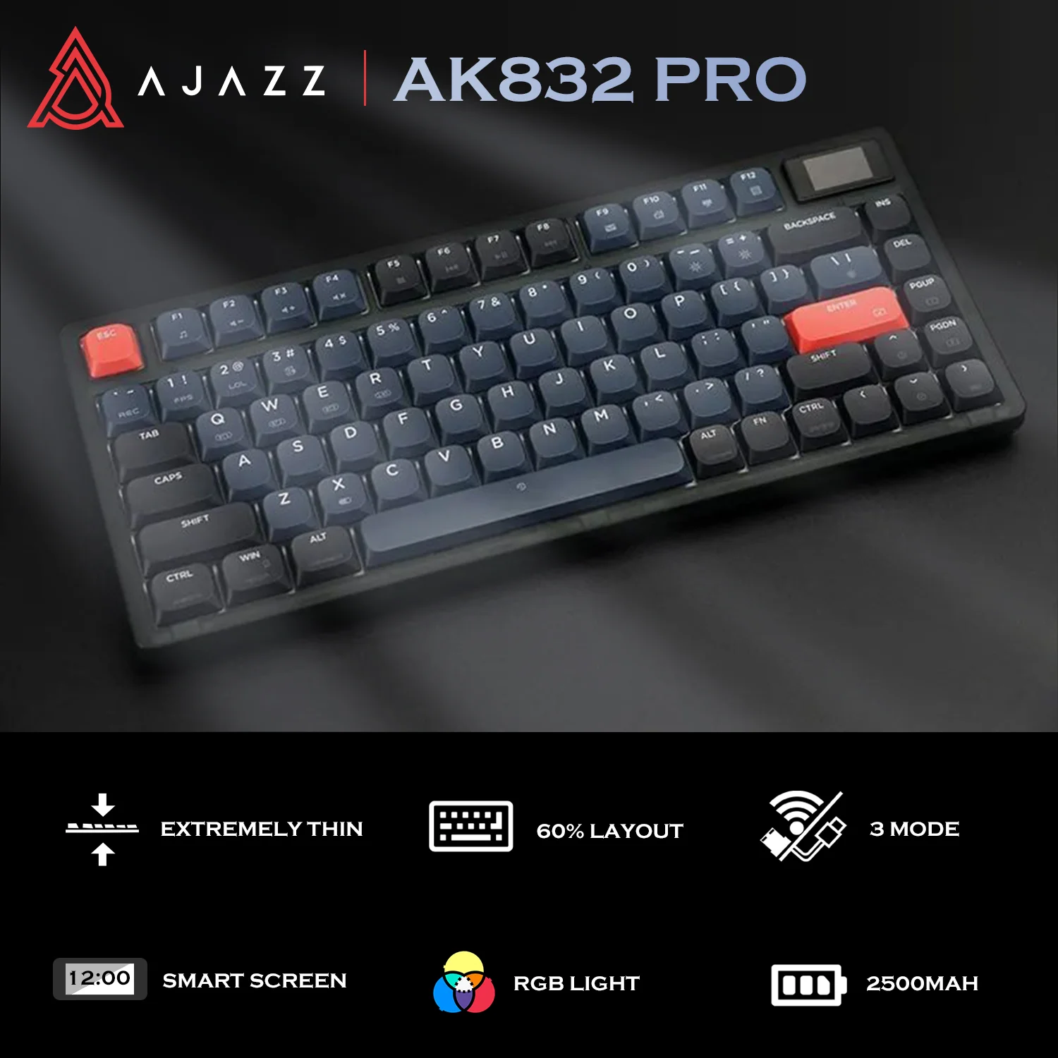 ATTACK SHARK x AJAZZ AK832 Mechanical Keyboard