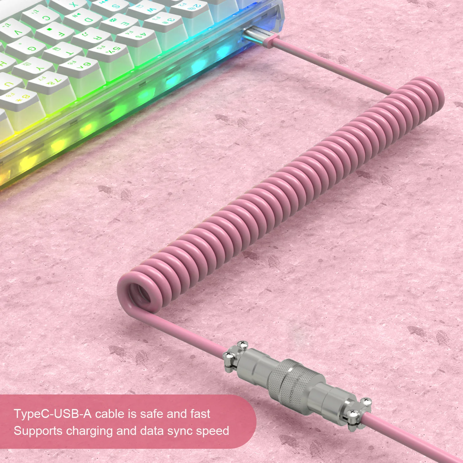 ATTACK SHARK x MAMBASNAKE C01 Coiled Cable